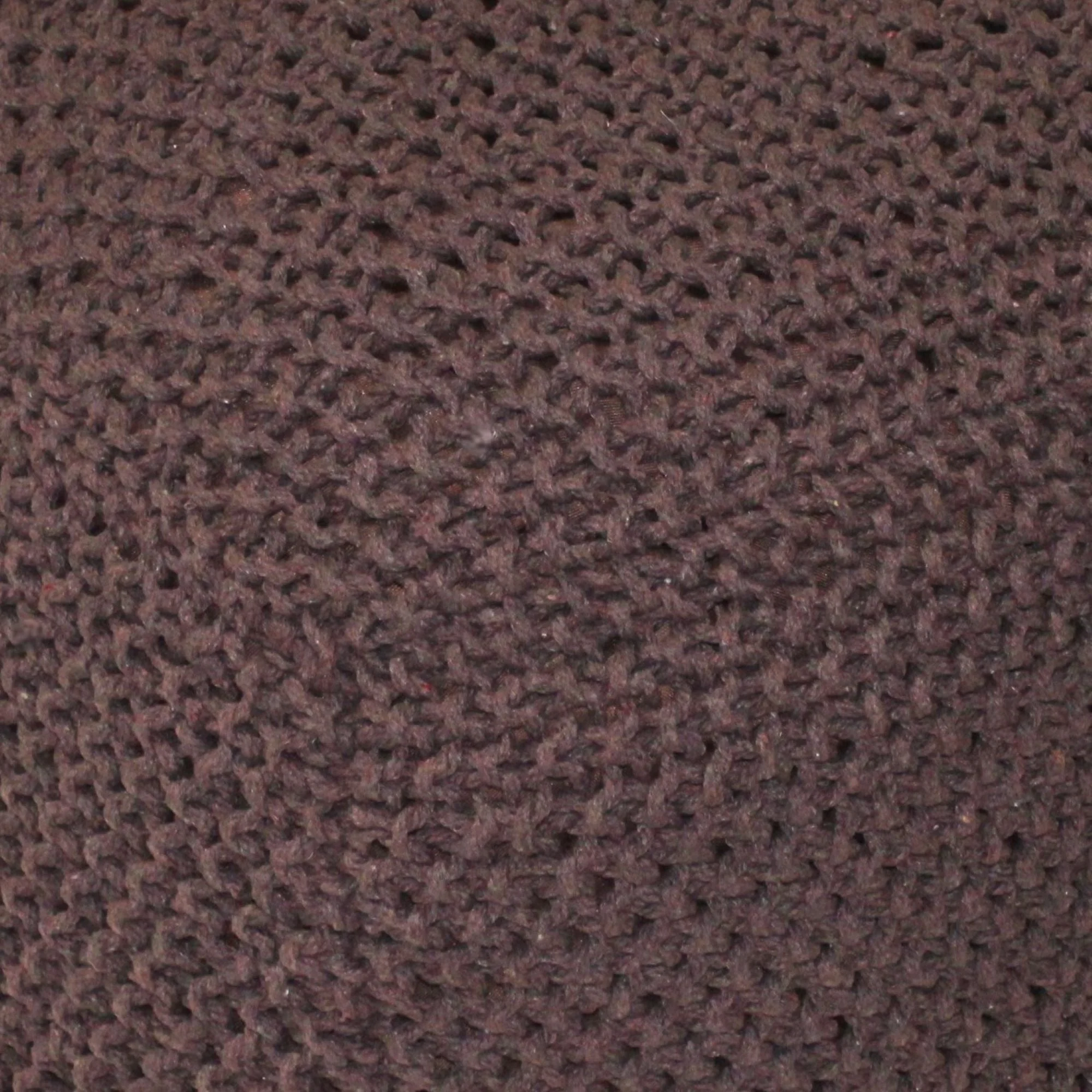 Semi Rounded Pouf Cable Knitted Perfect Seating - Image 18
