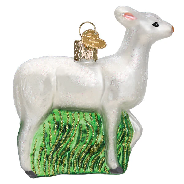 Seneca White Deer Ornament by Old World Christmas - Image 3