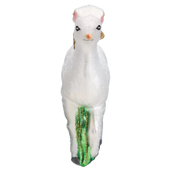 Seneca White Deer Ornament by Old World Christmas - Image 5
