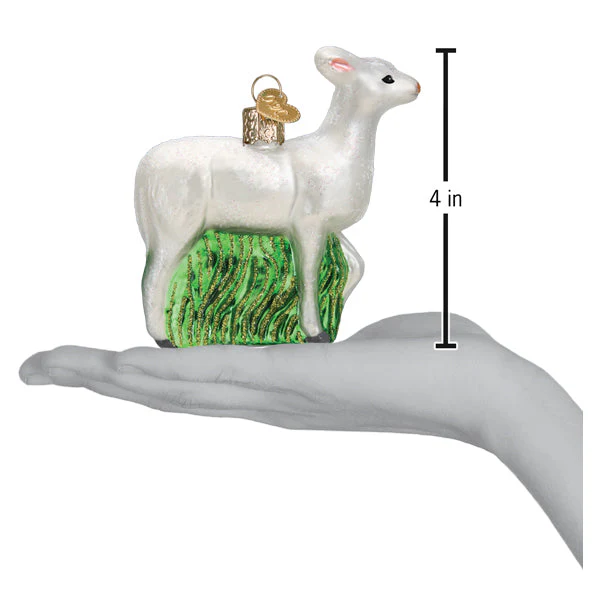 Seneca White Deer Ornament by Old World Christmas - Image 6