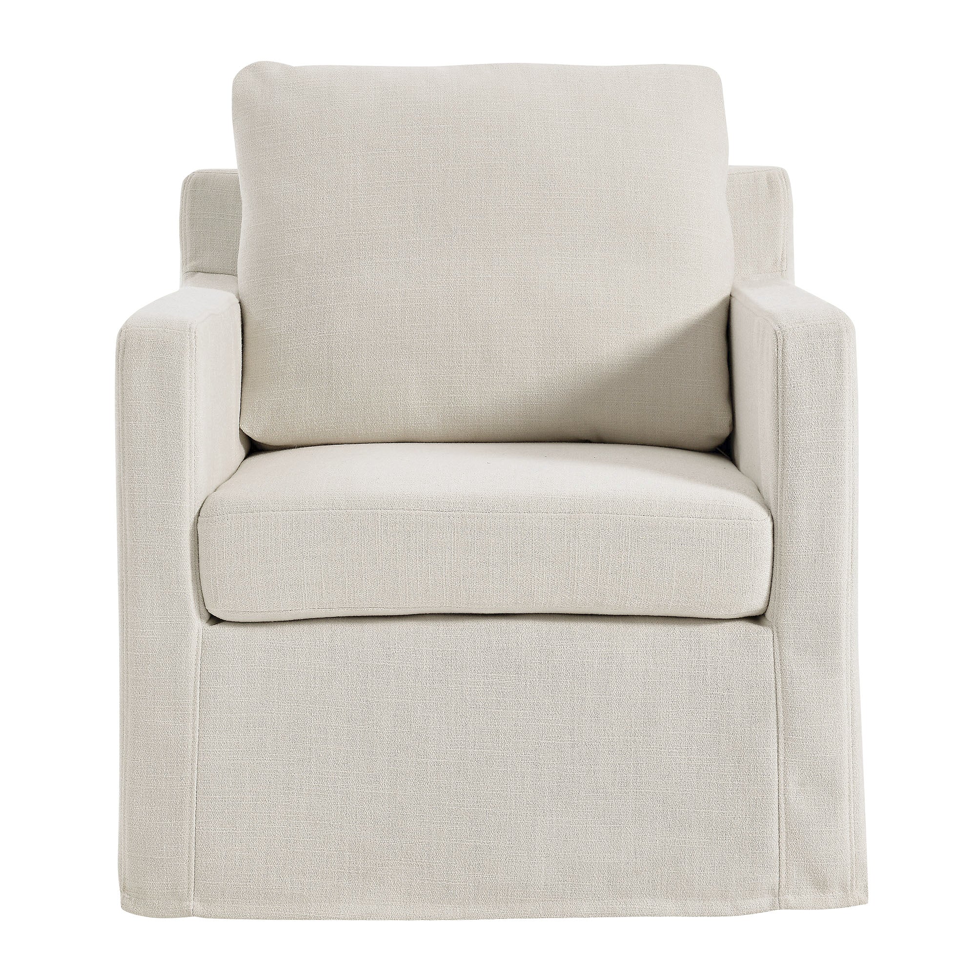 Serene Fabric Slipcovered Swivel Armchair by Modway - Image 11