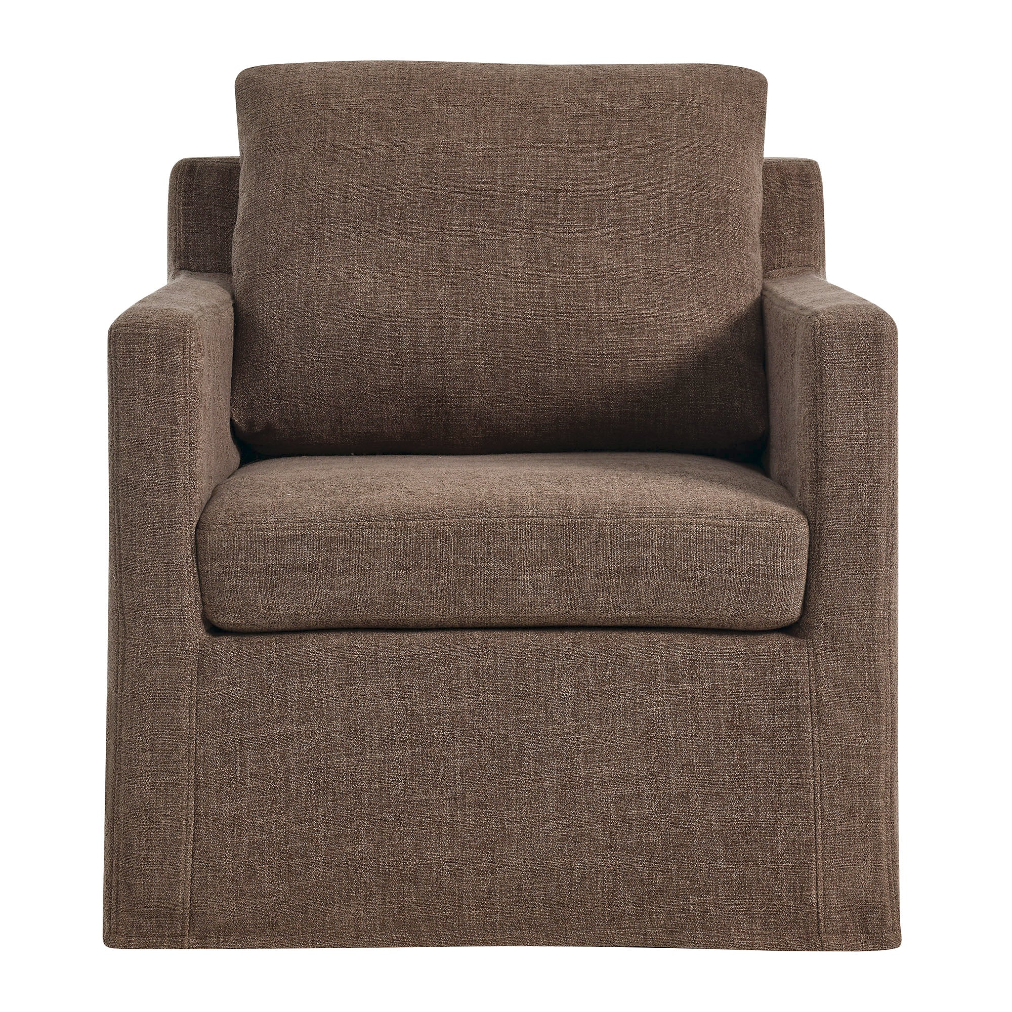 Serene Fabric Slipcovered Swivel Armchair by Modway - Image 12
