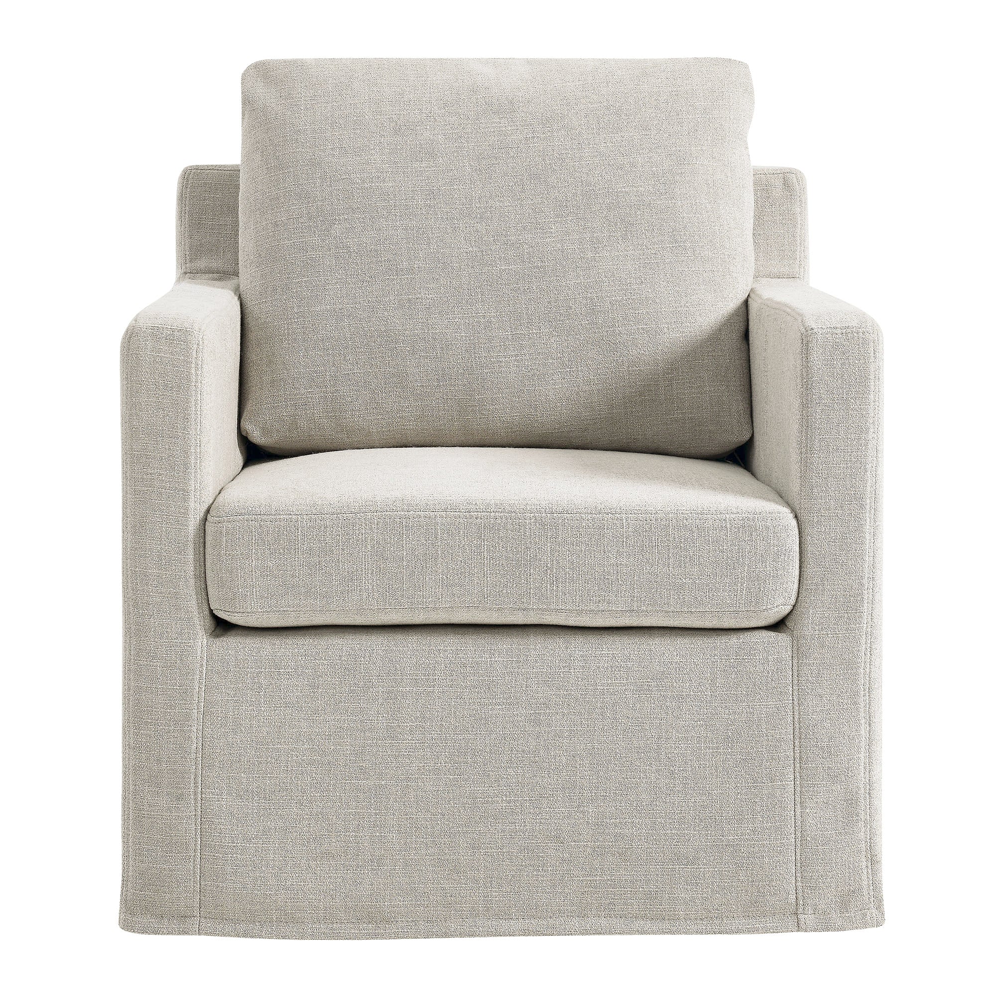 Serene Fabric Slipcovered Swivel Armchair by Modway - Image 13