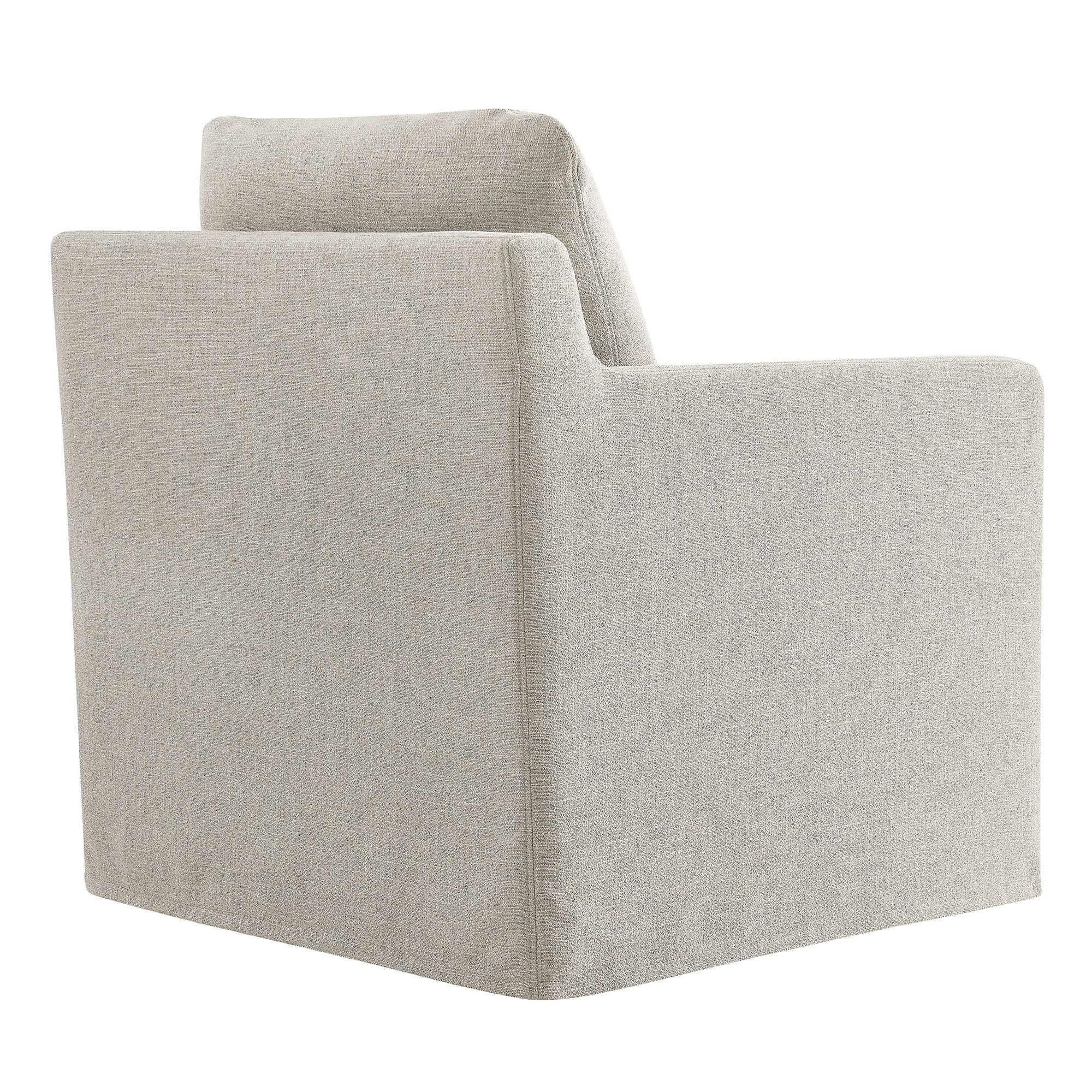 Serene Fabric Slipcovered Swivel Armchair by Modway - Image 16