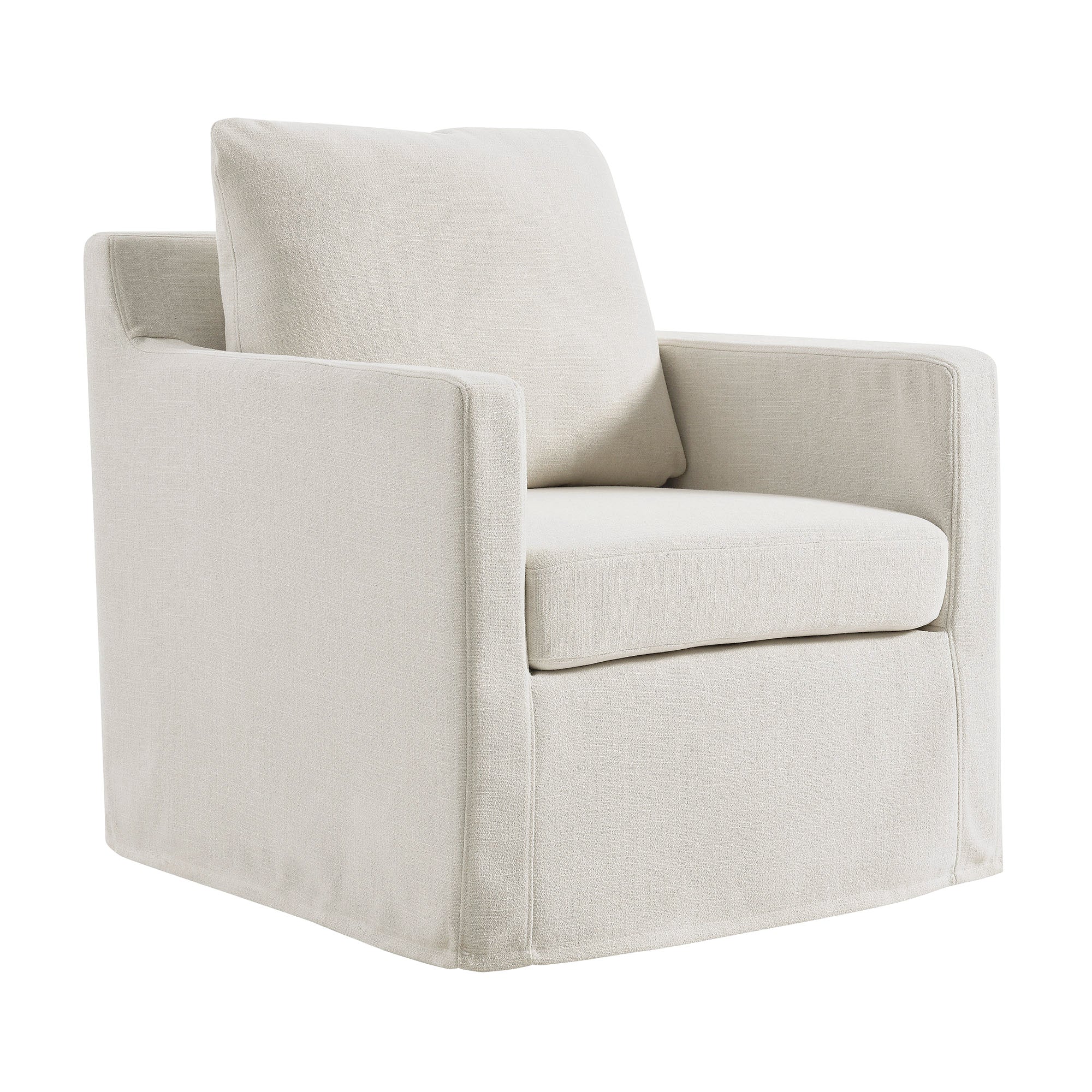 Serene Fabric Slipcovered Swivel Armchair by Modway - Image 26