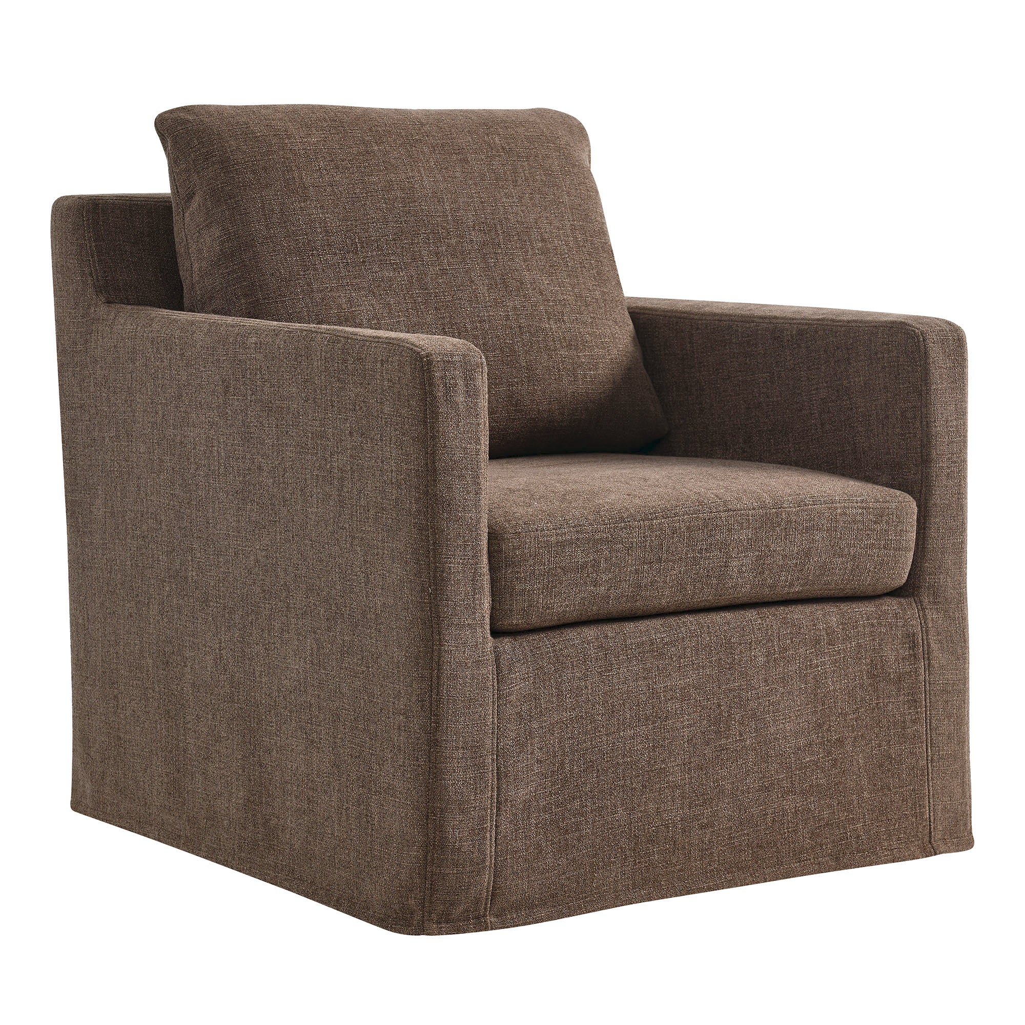 Serene Fabric Slipcovered Swivel Armchair by Modway - Image 27