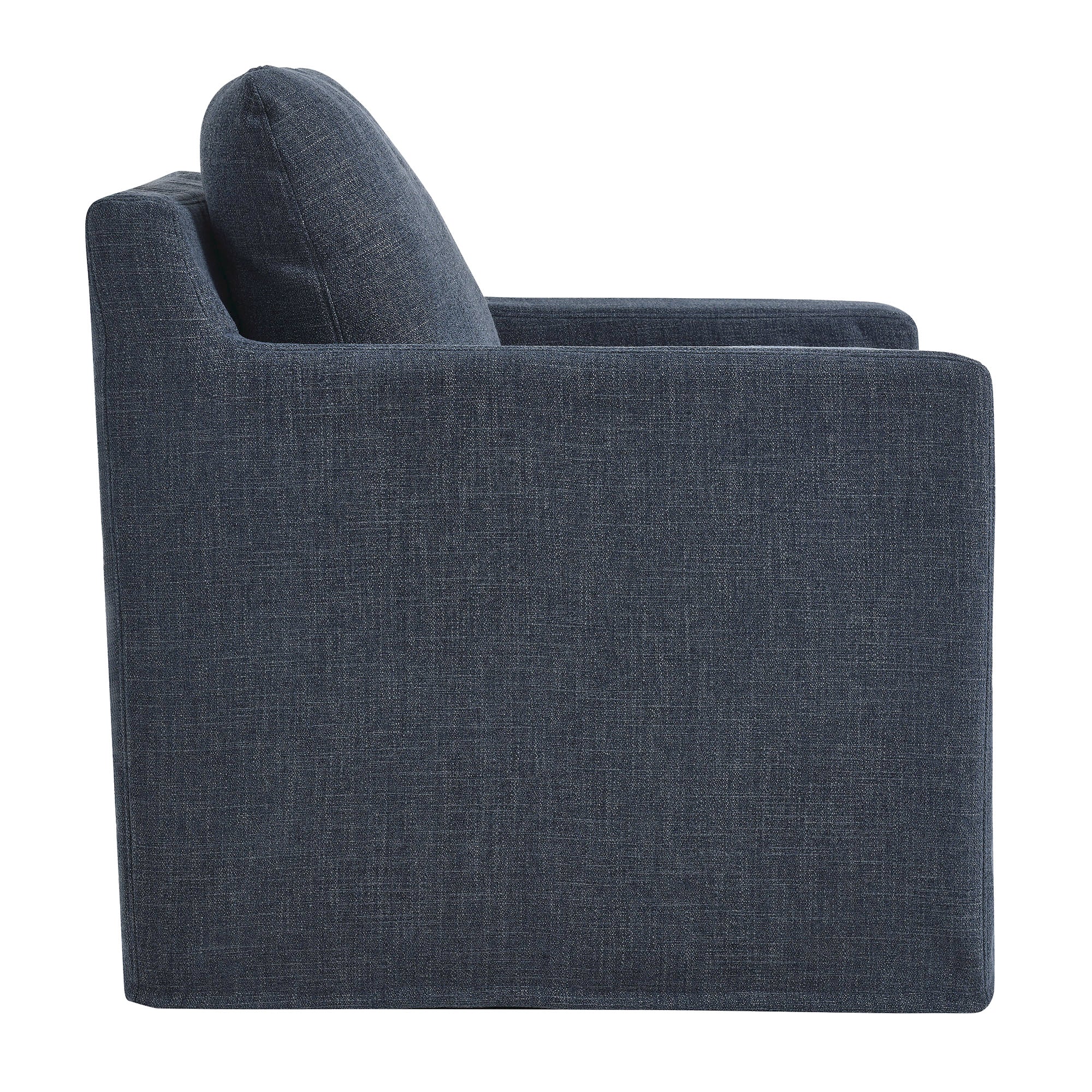 Serene Fabric Slipcovered Swivel Armchair by Modway - Image 4