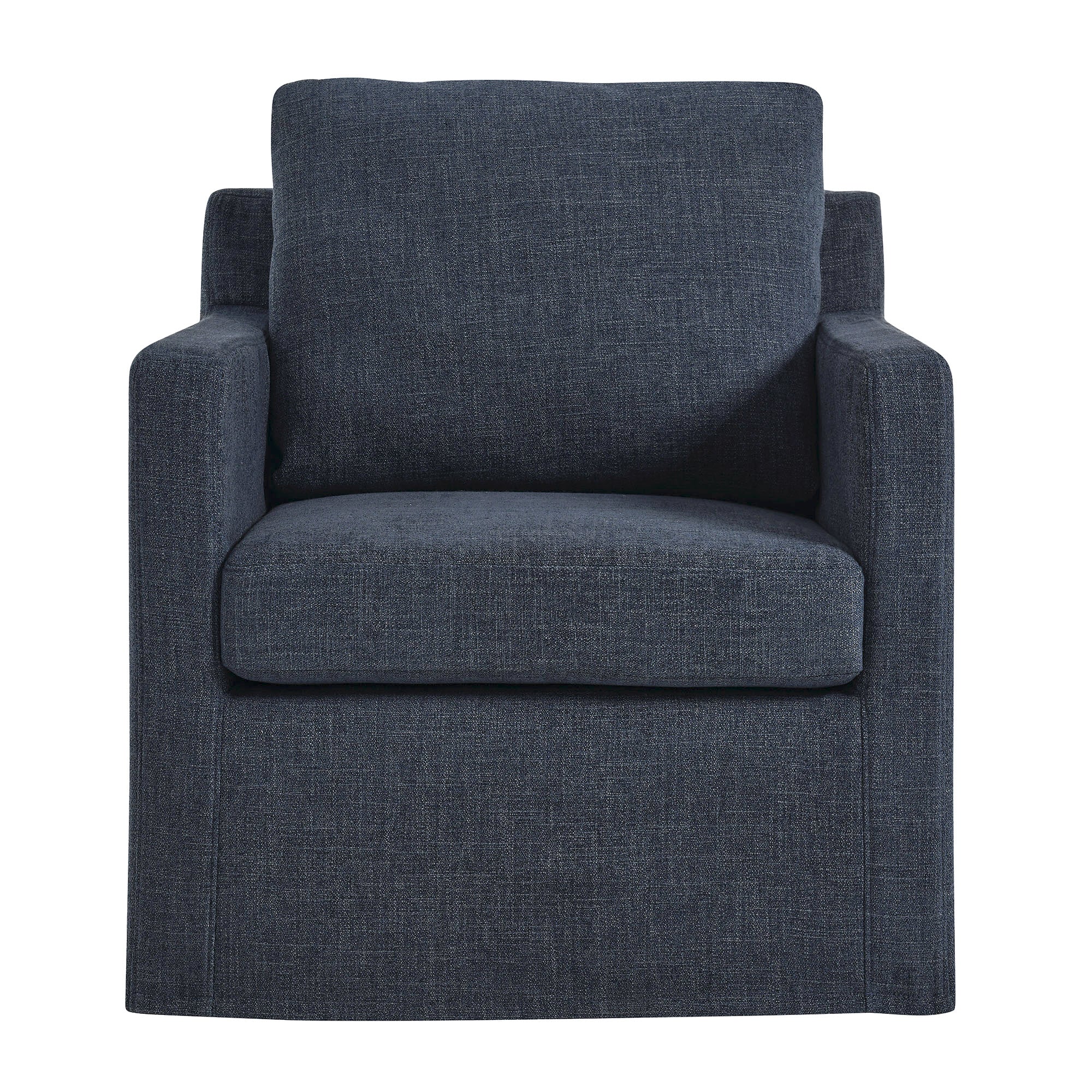 Serene Fabric Slipcovered Swivel Armchair by Modway - Image 6