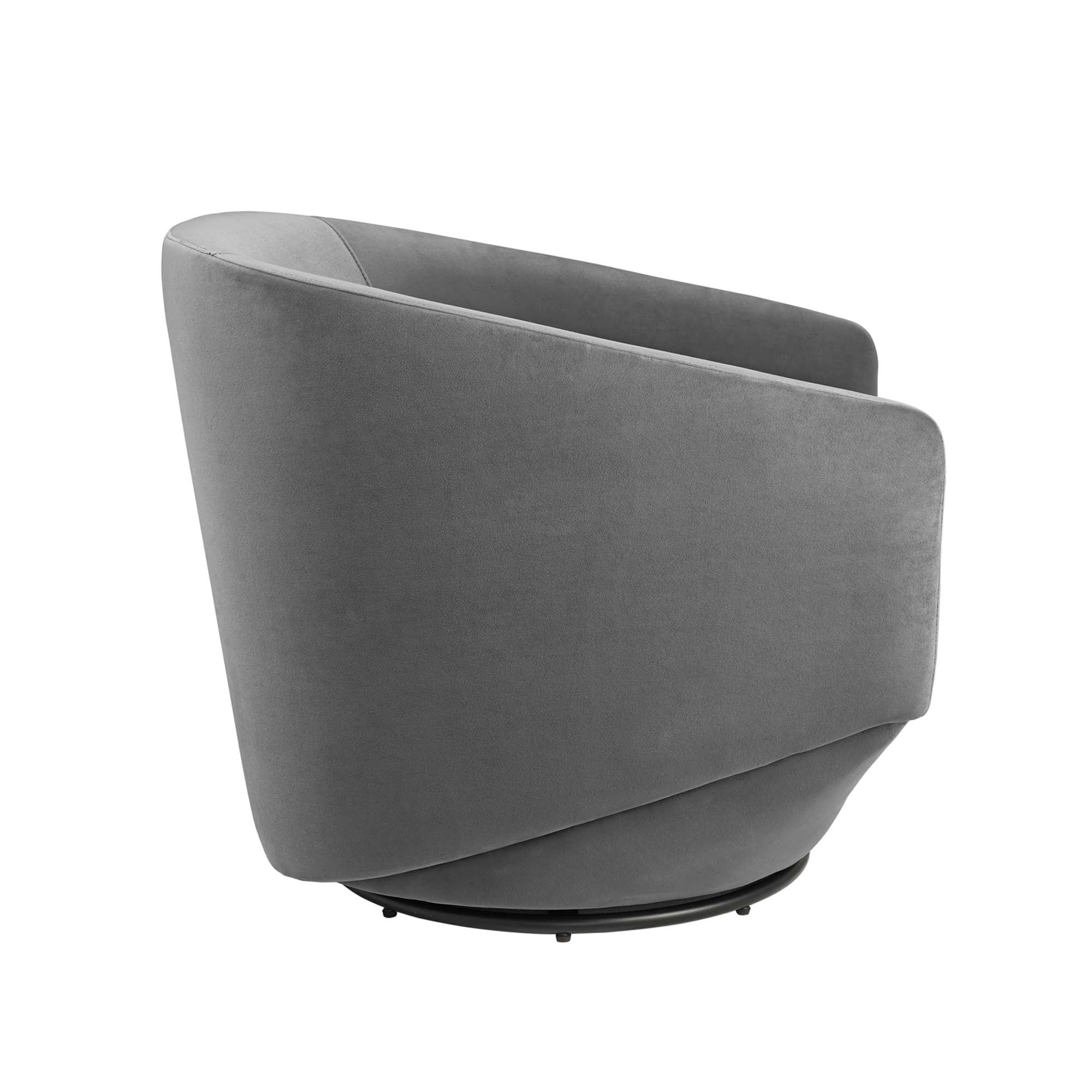 Series Performance Velvet Fabric Swivel Chair by Modway - Image 11