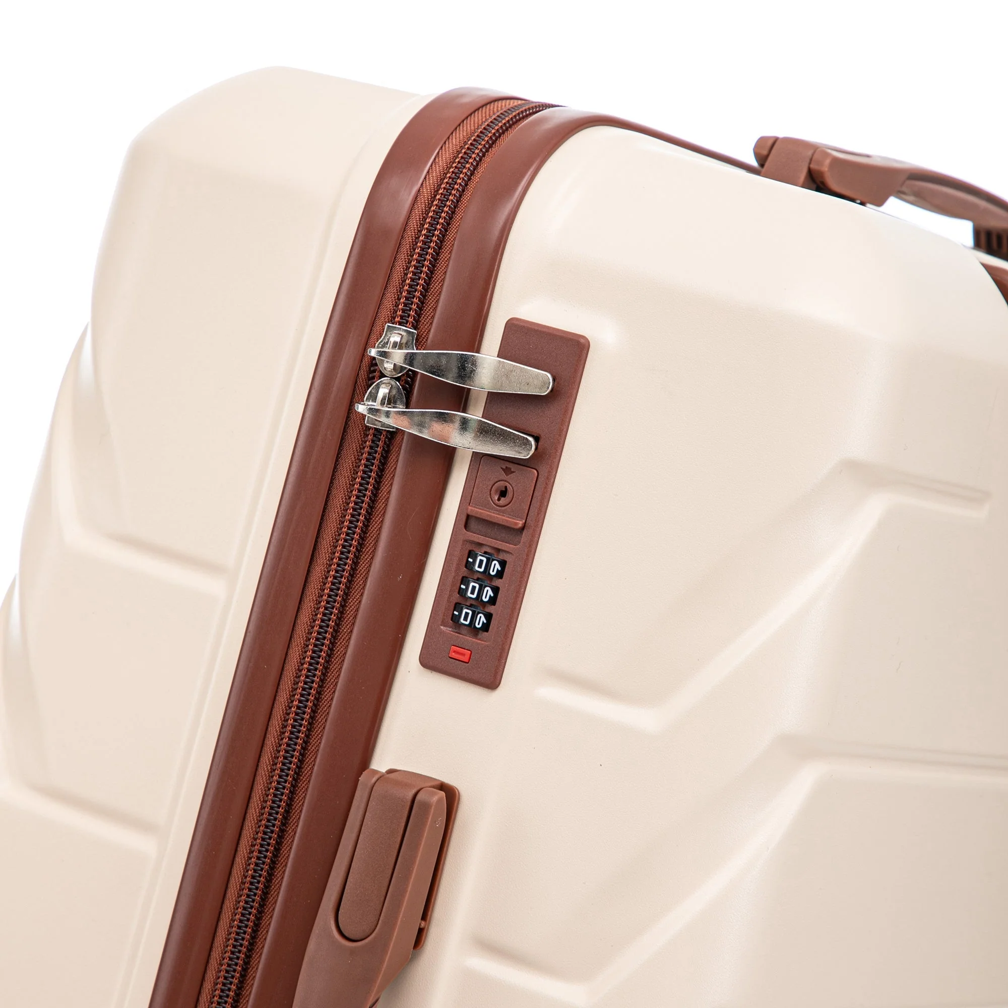 Set 3PCs 20'/24'/28' ABS Spinner Wheel Luggage - Beige - Image 16
