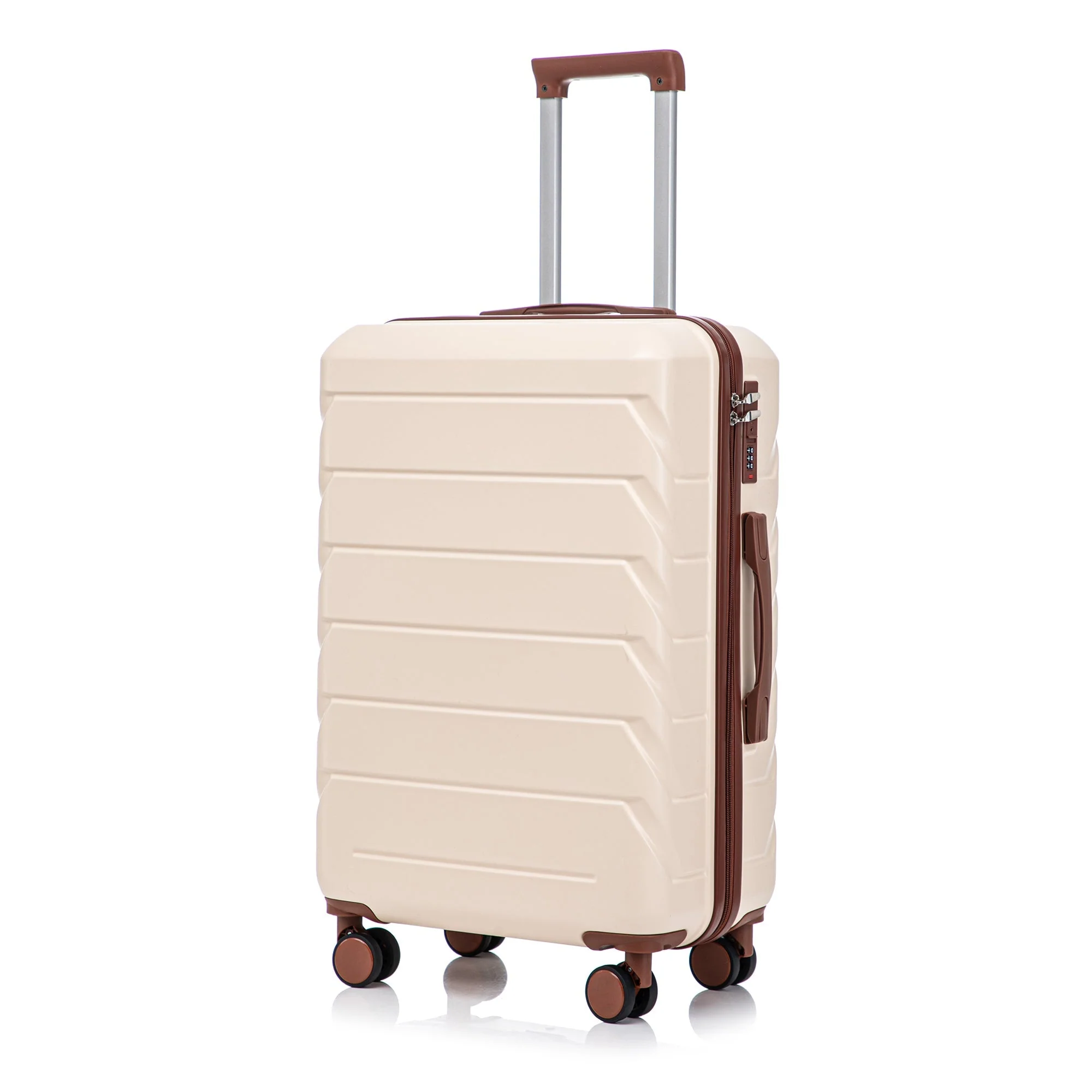 Set 3PCs 20'/24'/28' ABS Spinner Wheel Luggage - Beige - Image 23