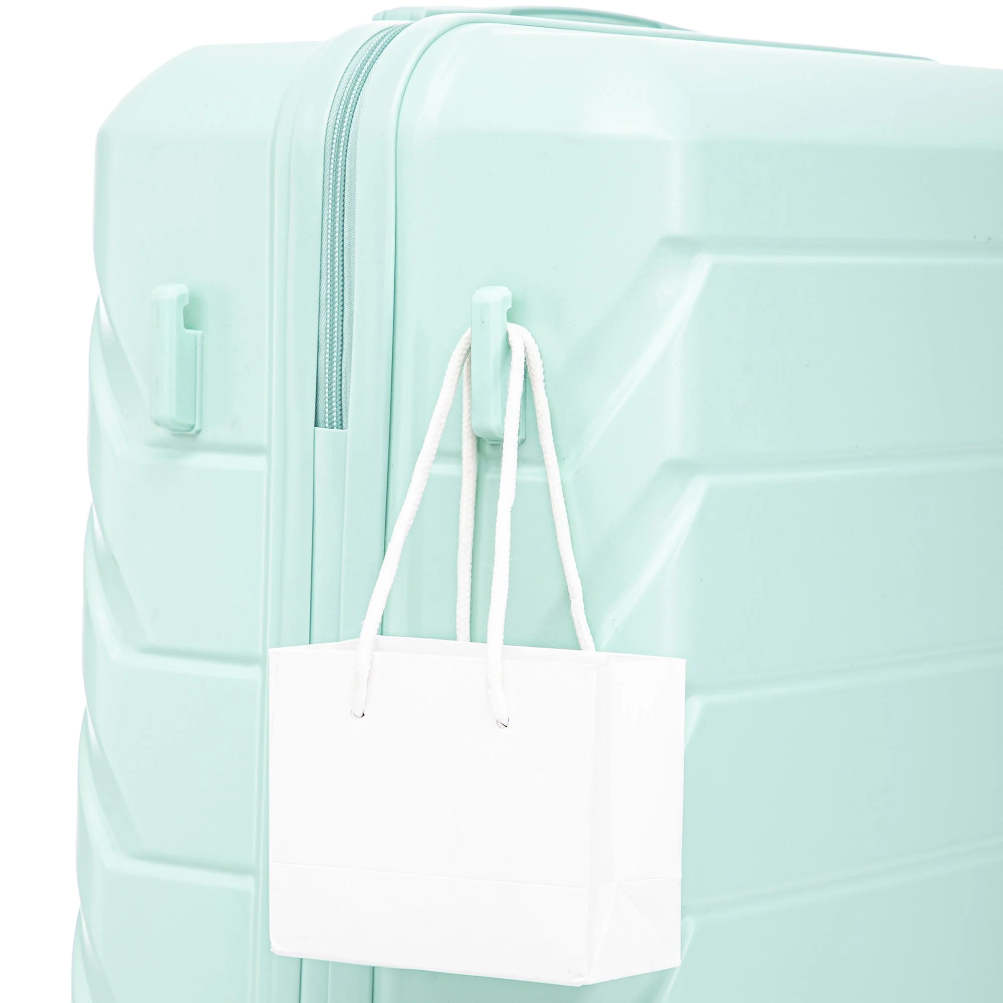 Set 3PCs 20'/24'/28' ABS Spinner Wheel Luggage - Mint Green - Image 17