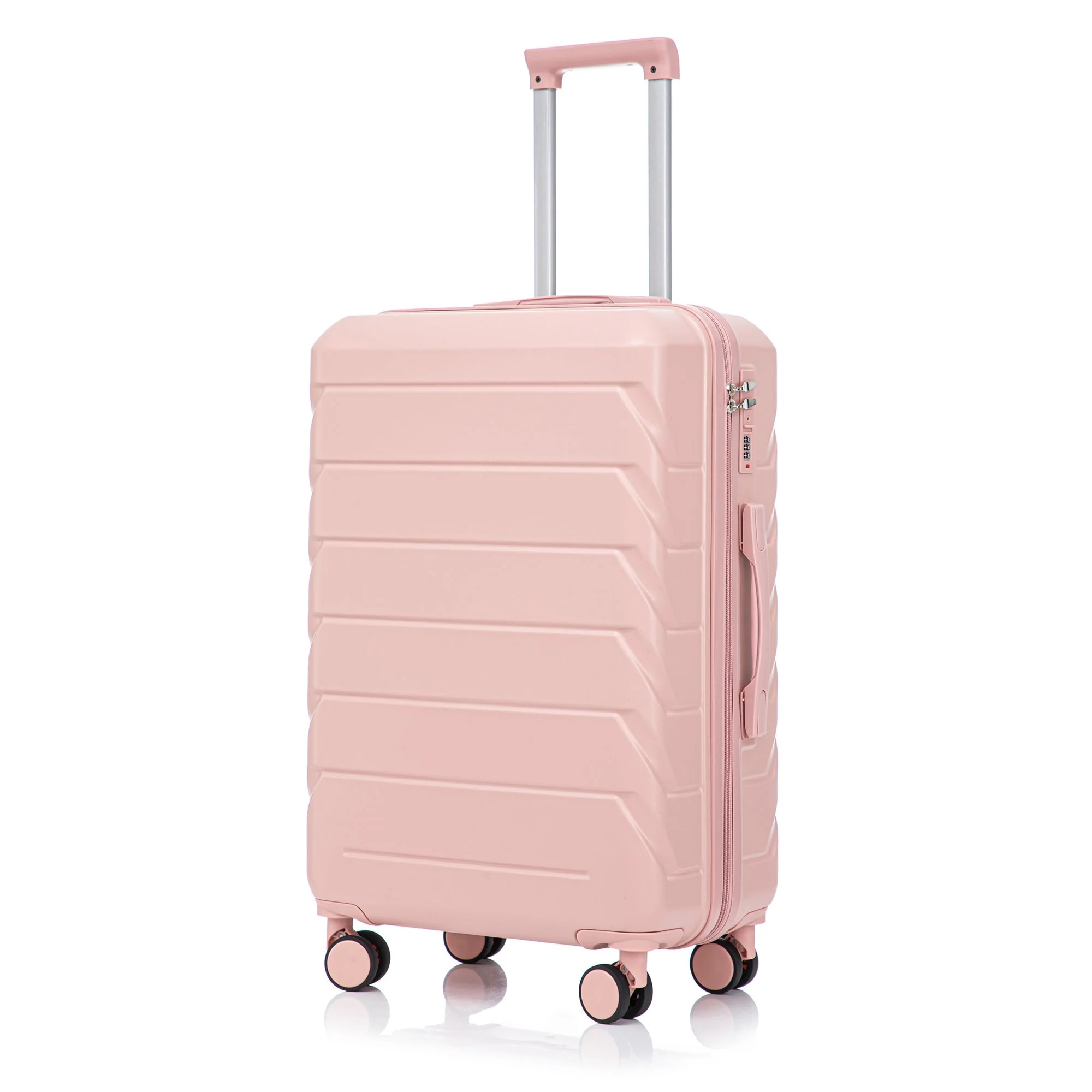 Set 3PCs 20'/24'/28' ABS Spinner Wheel Luggage - Pink - Image 26