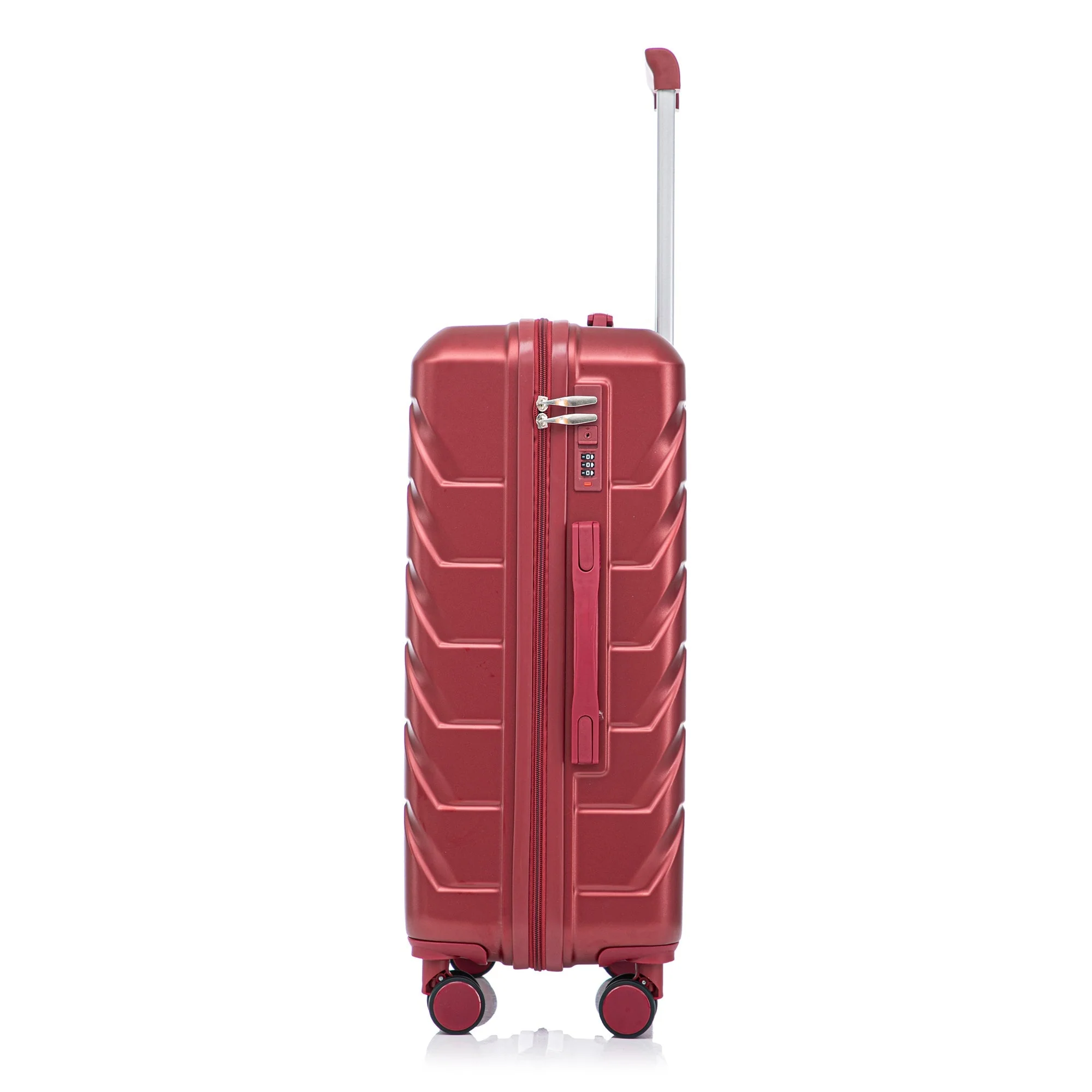 Set 3PCs 20'/24'/28' ABS Spinner Wheel Luggage Wine Red - Image 24