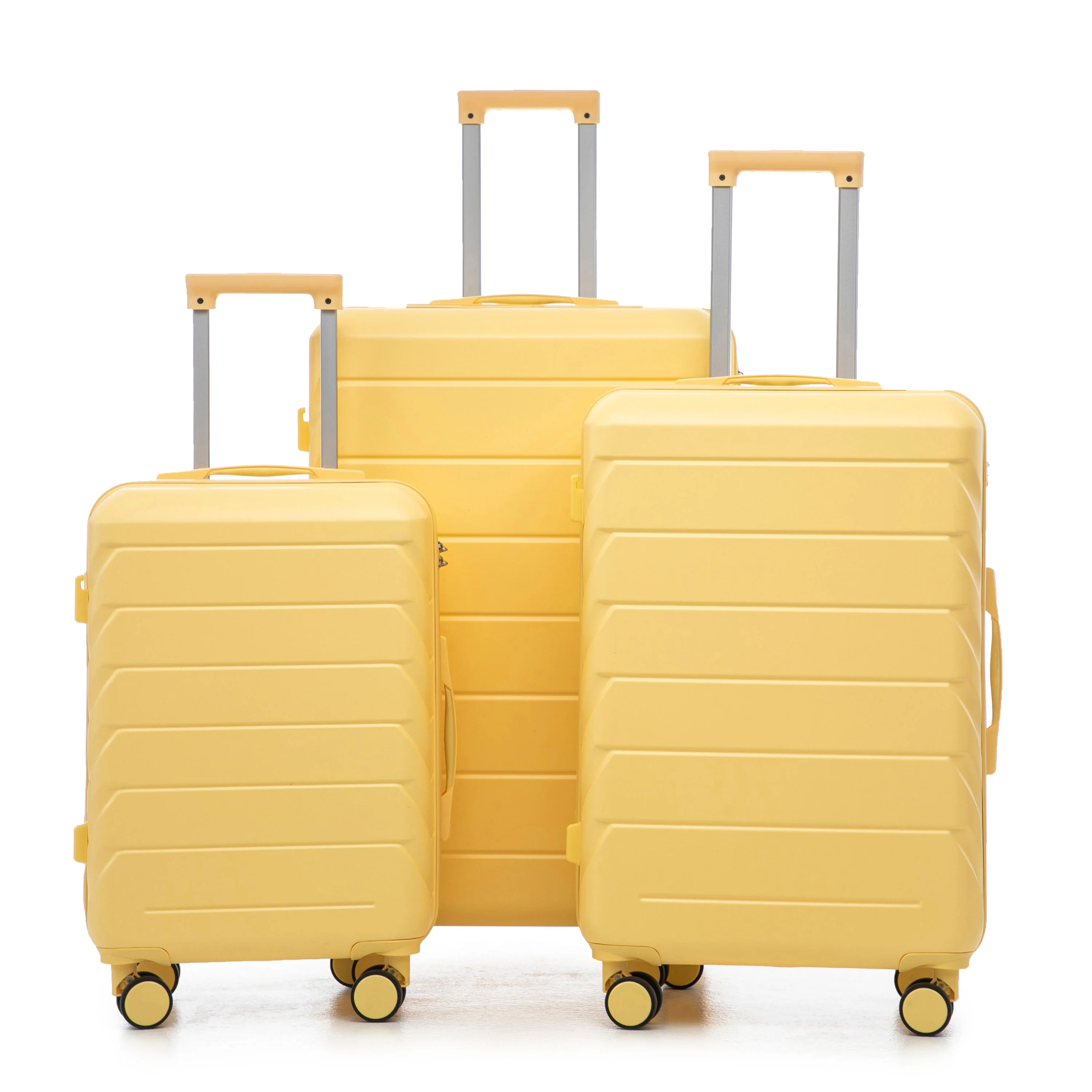 Set 3PCs 20'/24'/28' ABS Spinner Wheel Luggage - Yellow - Image 20