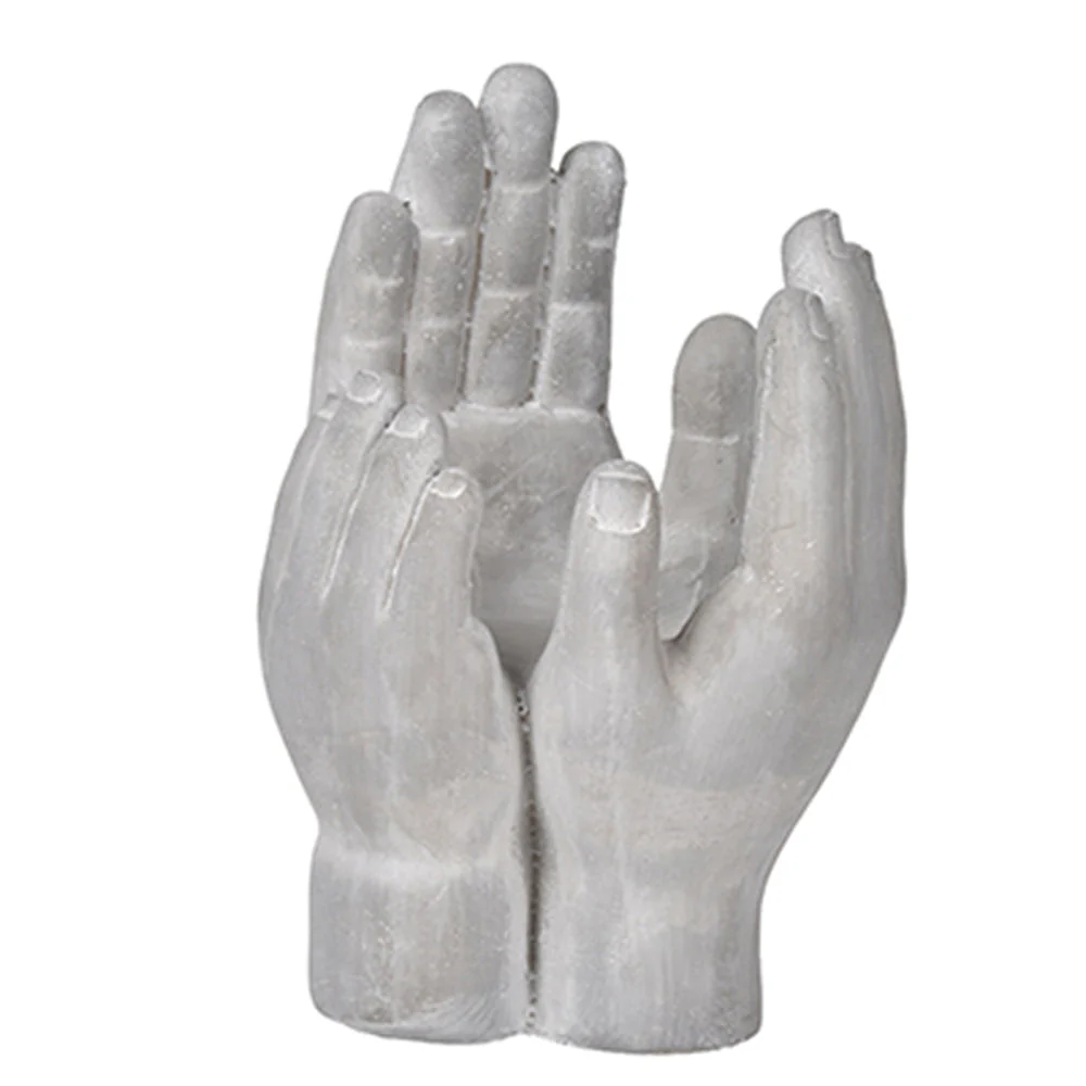 Set of 2 6x6x9' Accepting Hands Accent Cement Hand Decor - Image 12