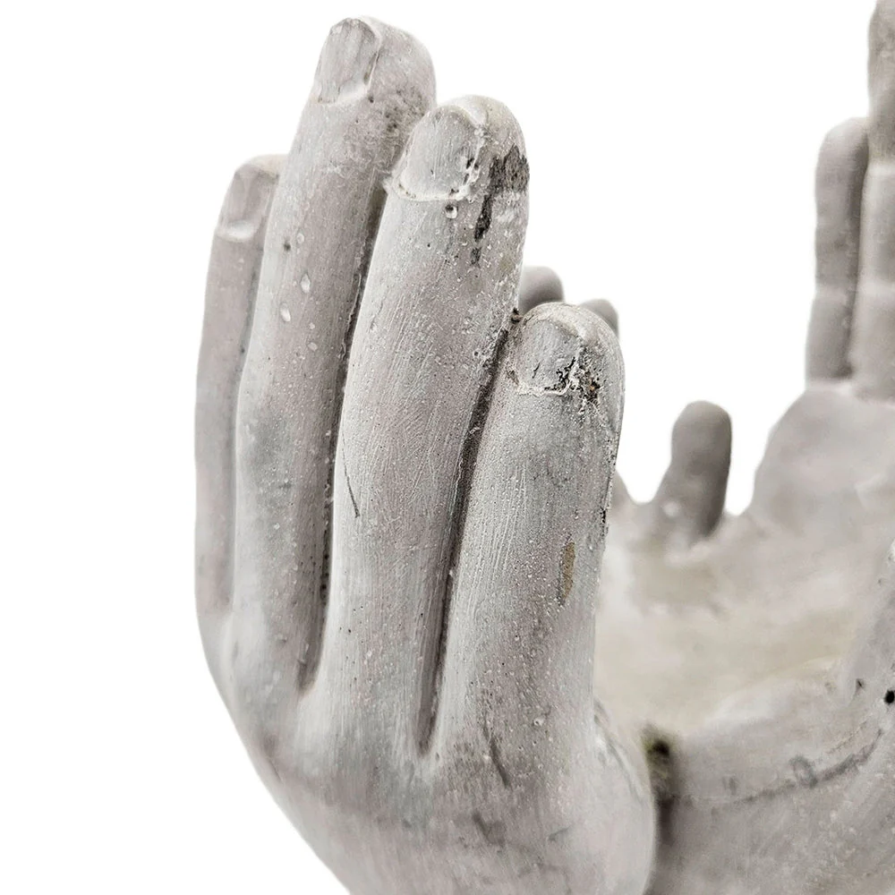 Set of 2 6x6x9' Accepting Hands Accent Cement Hand Decor - Image 9