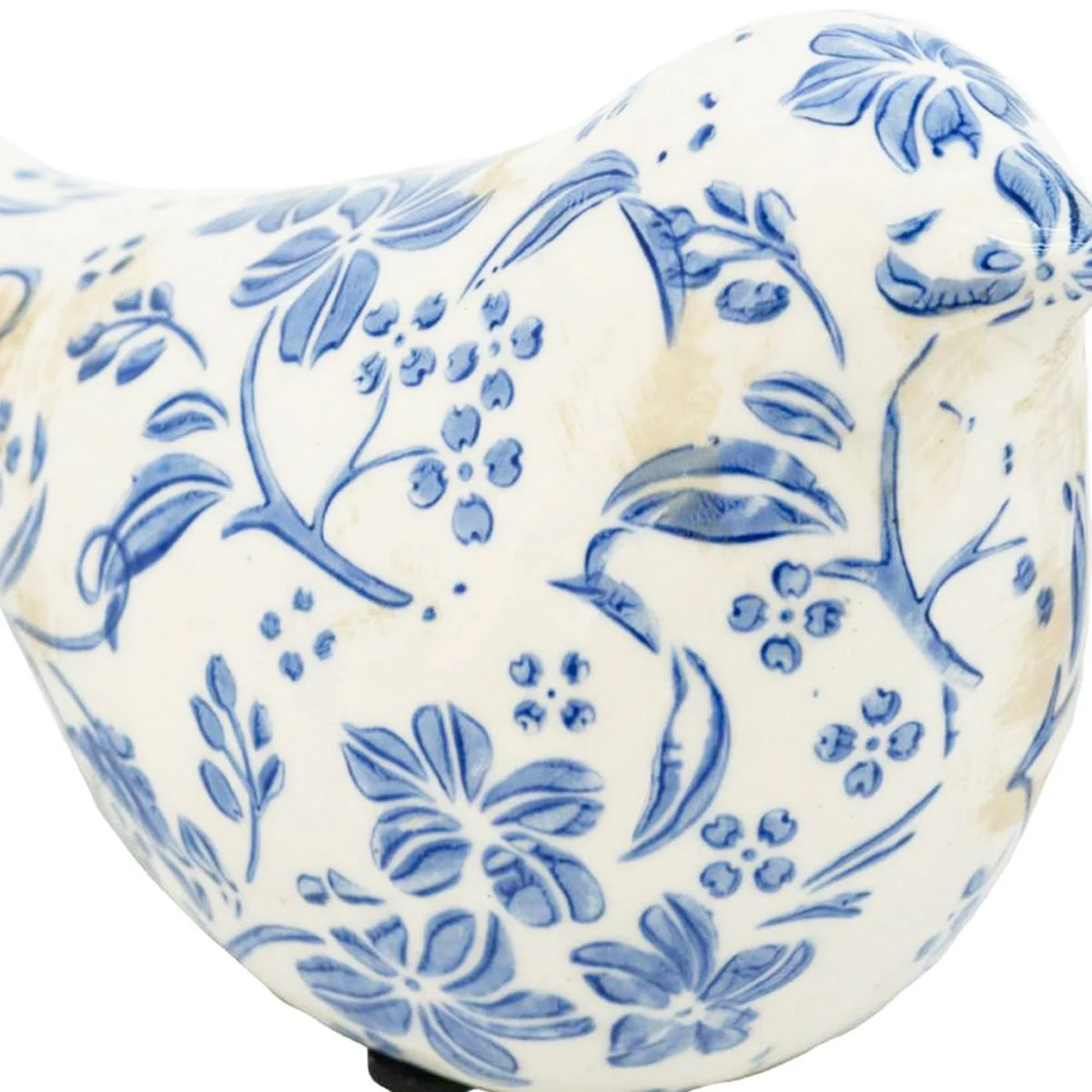 Set of 2 Chinoiserie Ceramic Birds - Image 5