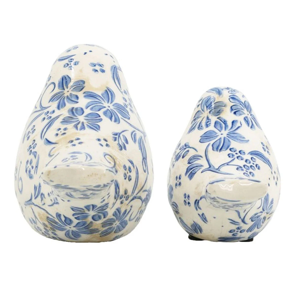 Set of 2 Chinoiserie Ceramic Birds - Image 6