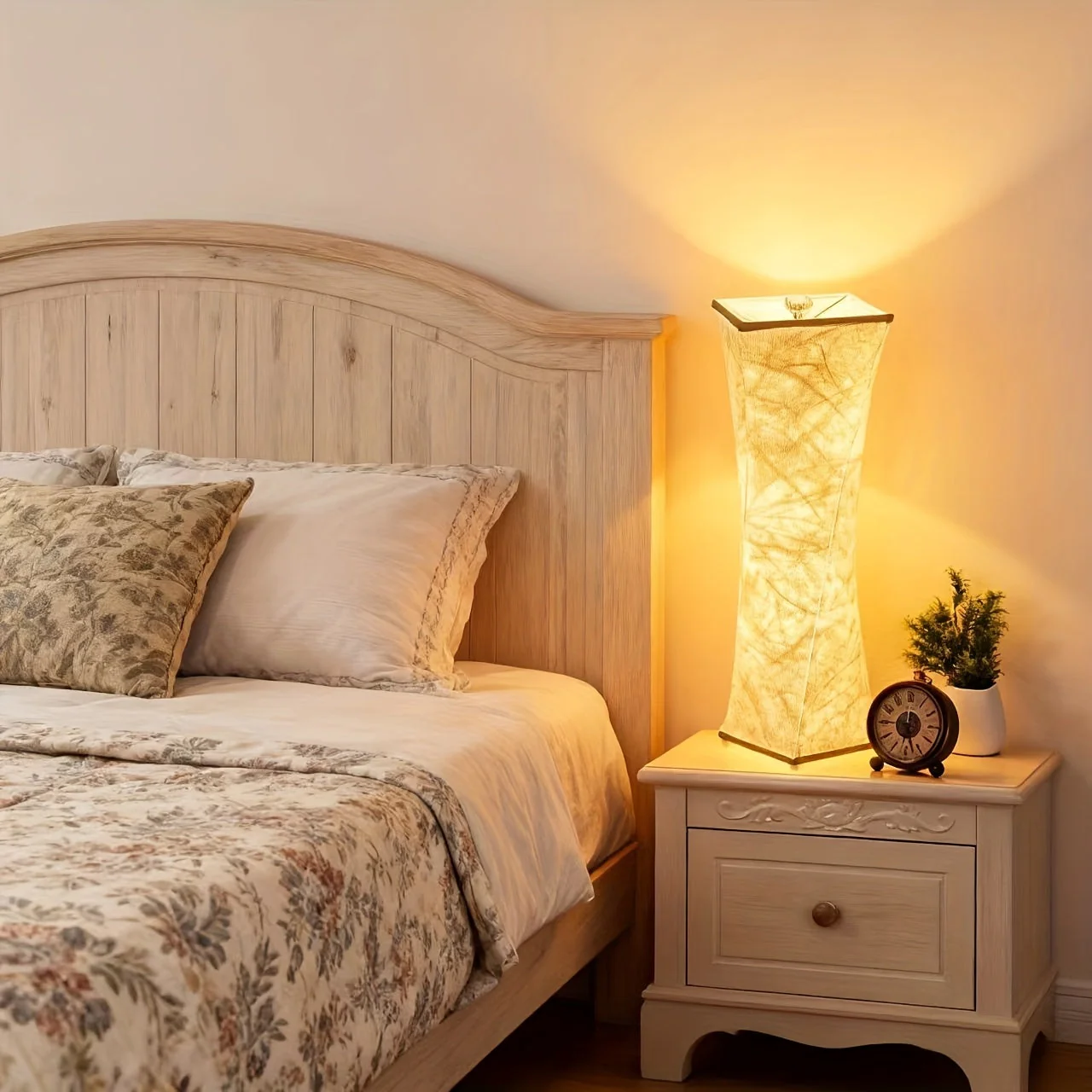Set of 2 Dimmable Table Lamps – 3-Way White & Gold Bedside Lamps for Bedroom - Image 5