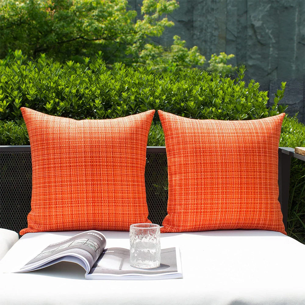 Set of 2 Premium Outdoor Waterproof Throw Pillows (With inserts) 2 sizes - Image 18