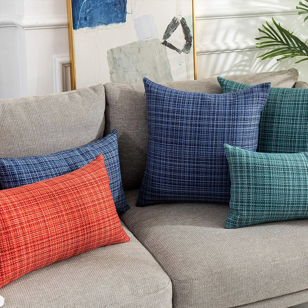Set of 2 Premium Outdoor Waterproof Throw Pillows (With inserts) 2 sizes - Image 2