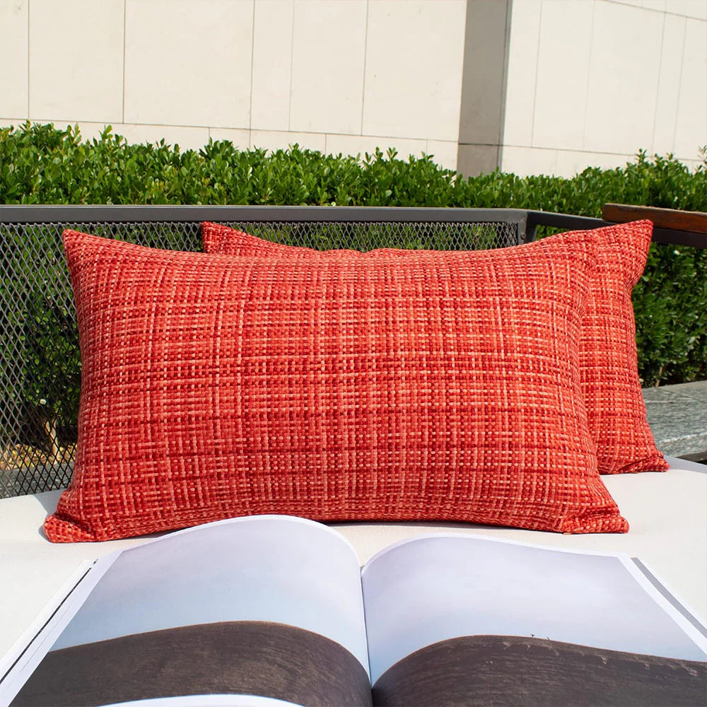Set of 2 Premium Outdoor Waterproof Throw Pillows (With inserts) 2 sizes - Image 8