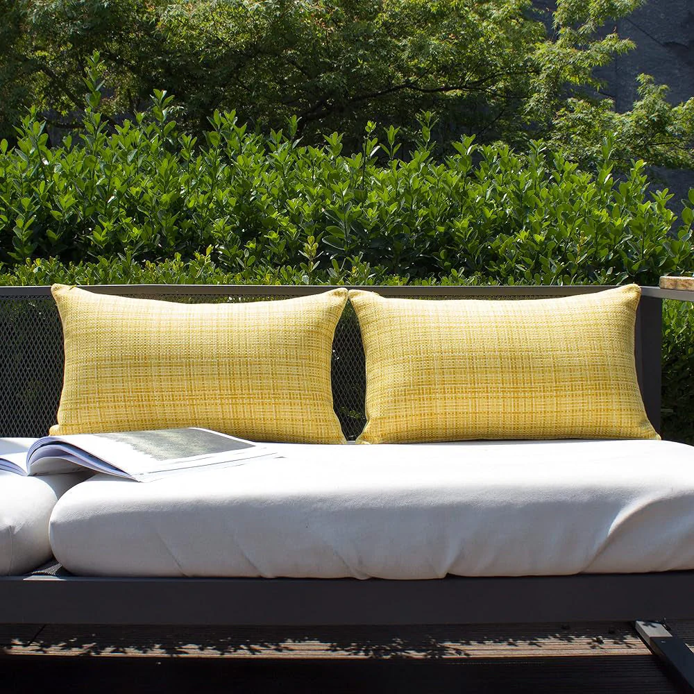 Set of 2 Premium Outdoor Waterproof Throw Pillows (With inserts) 2 sizes - Image 9