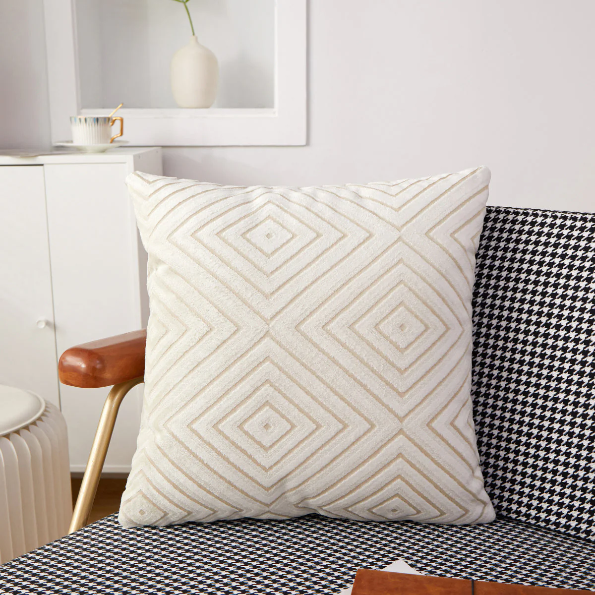 Set of 2 Soft Warm Decorative Throw Pillow covers 18x18 inches, pack of 2 throw pillow covers - Image 11