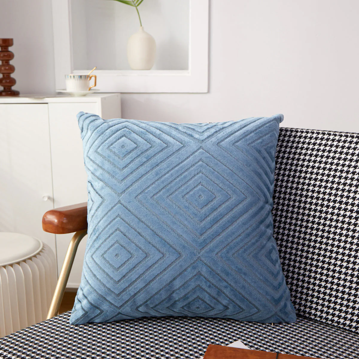 Set of 2 Soft Warm Decorative Throw Pillow covers 18x18 inches, pack of 2 throw pillow covers - Image 9