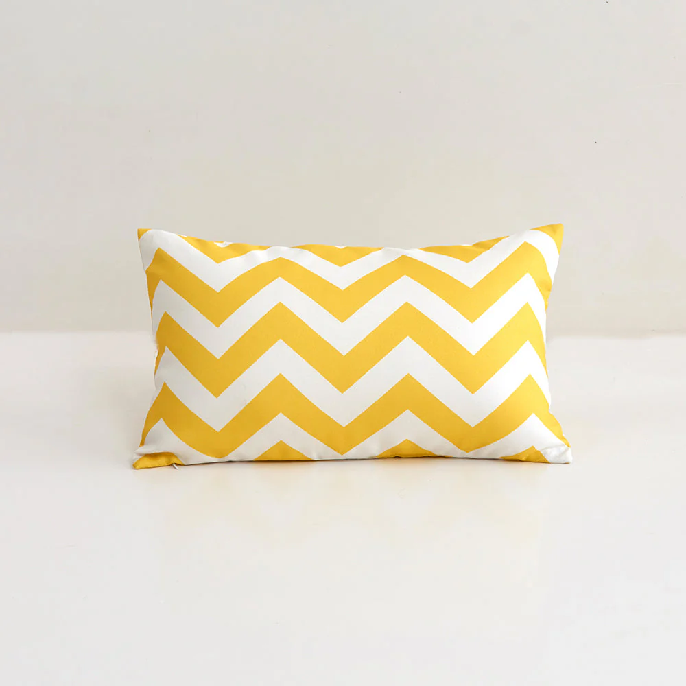 Set of 2 Stripes/Waving Outdoor Waterproof Throw Pillows (With Inserts)  2 sizes - Image 13
