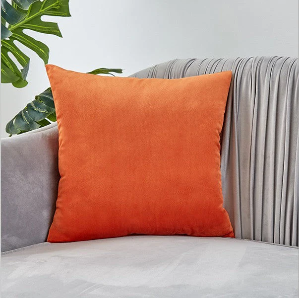 Set of 2 Velvet Solid Colors Throw Pillow covers 4 sizes many colors to choose  2 covers only - Image 6