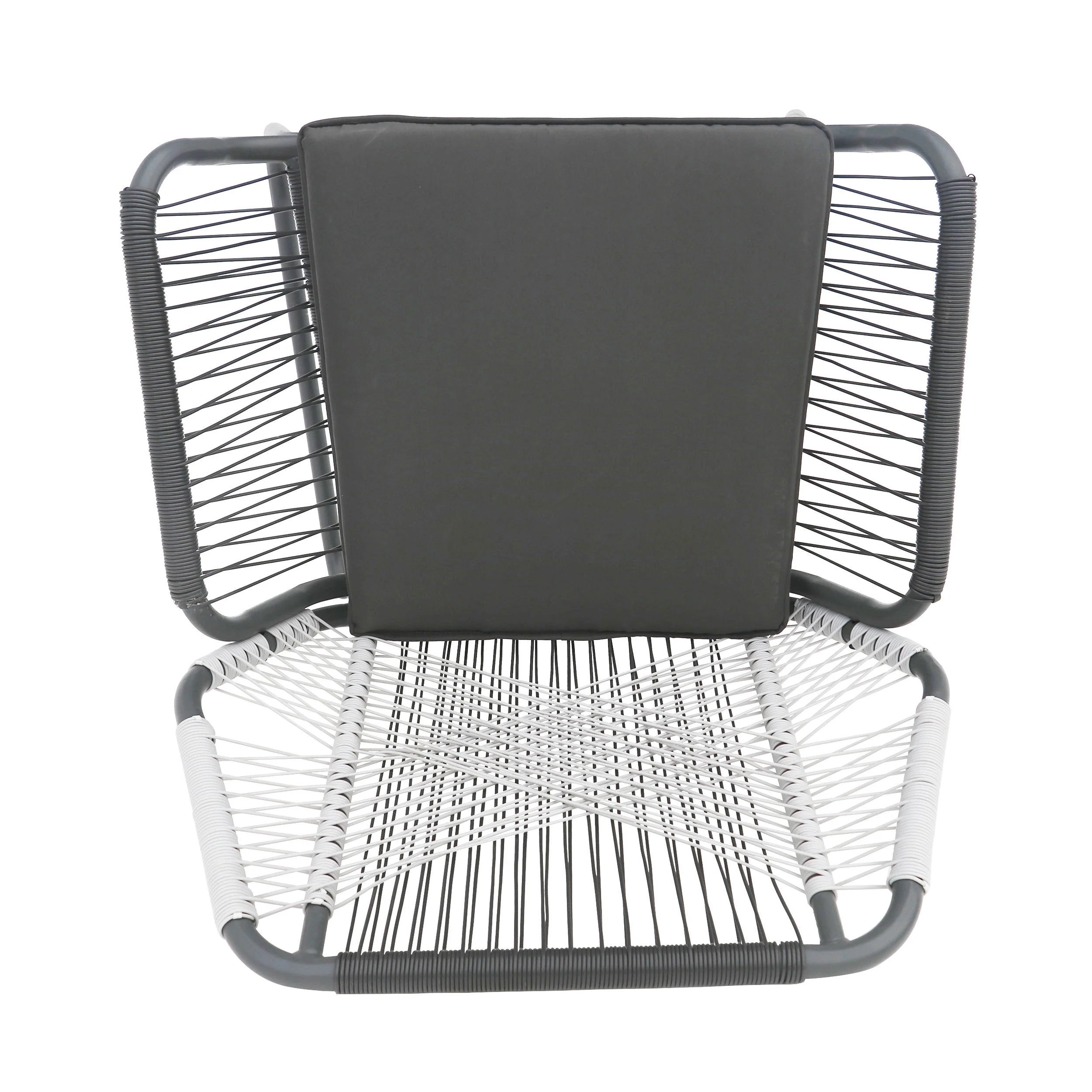 Set of 2 Woven Rattan Outdoor Club Chairs with Cushions - Image 9