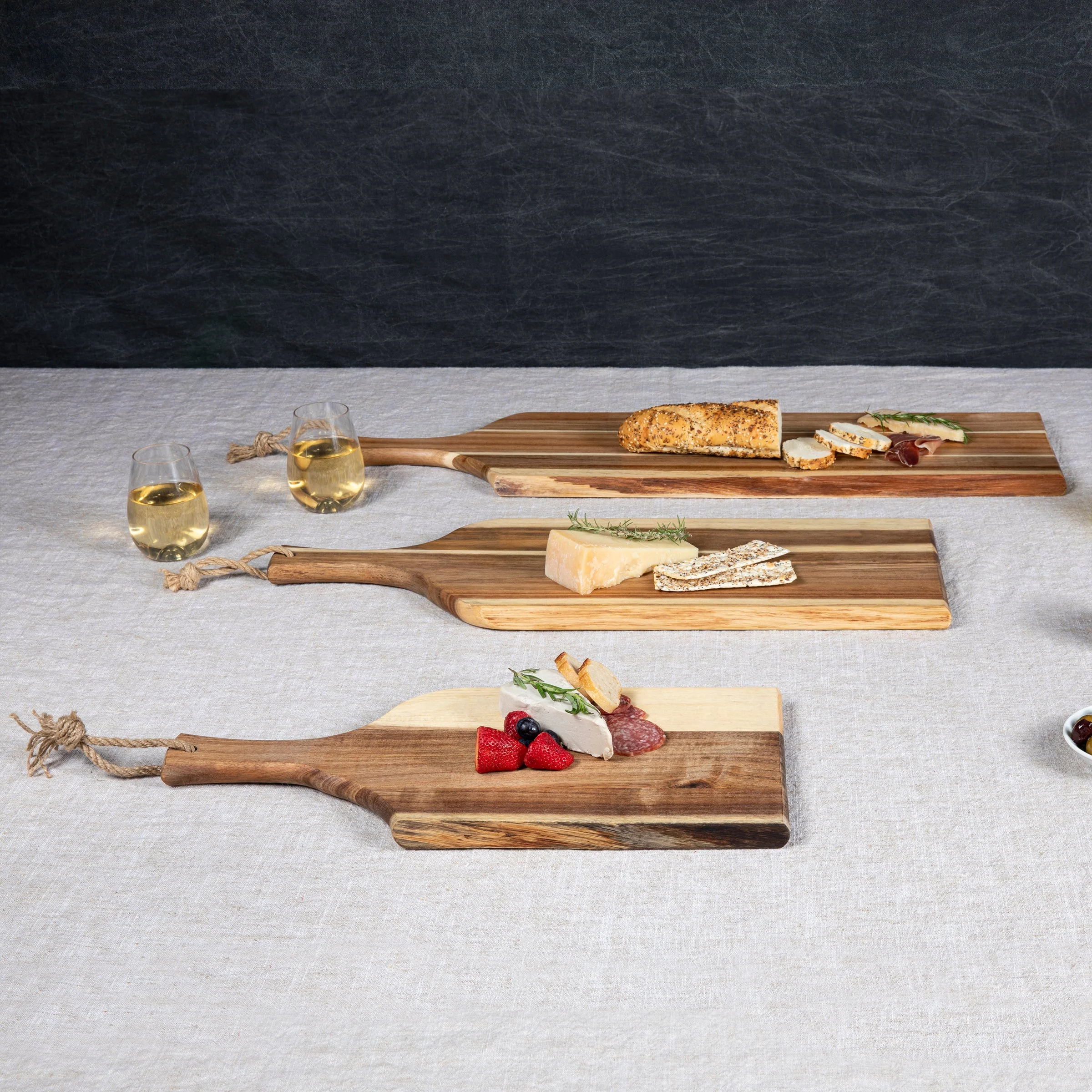 Set of 3 Artisan Serving Planks (18", 24", 30") - Image 2