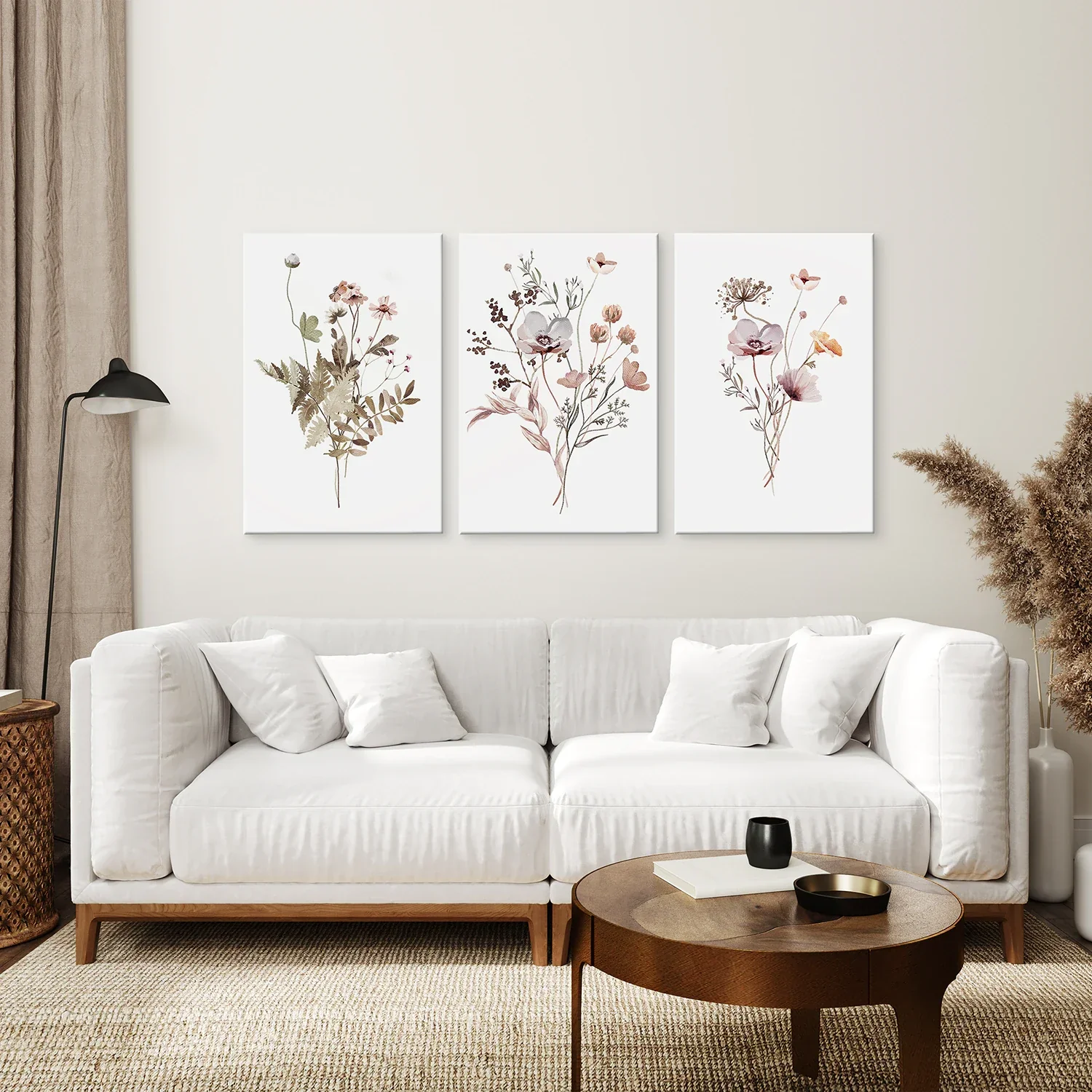 Set of 3 Beige and Purple Wildflower Posters - Image 7