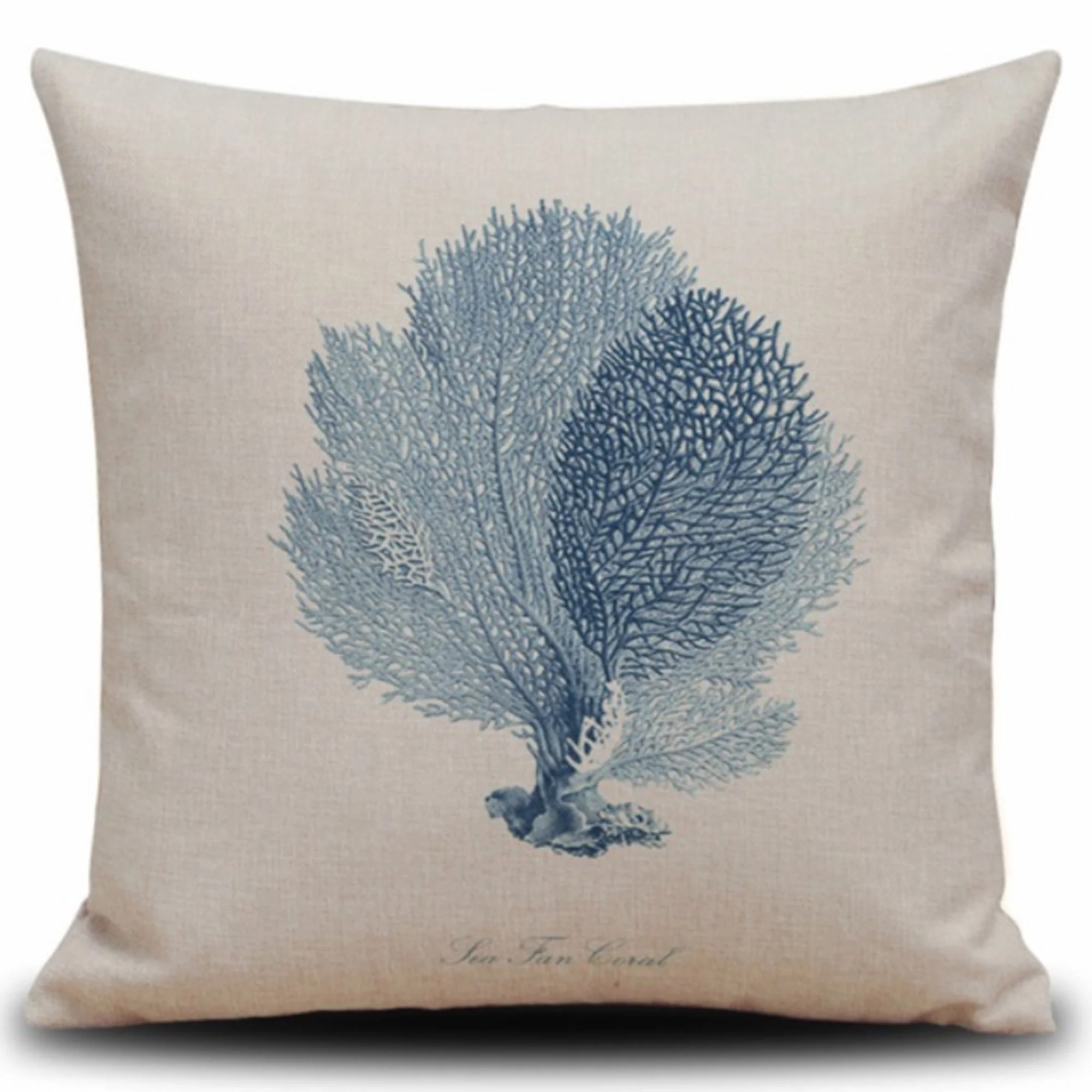 Set of 4 Square Cloth Throw Pillow covers Ocean themes 18"x18" - Image 11