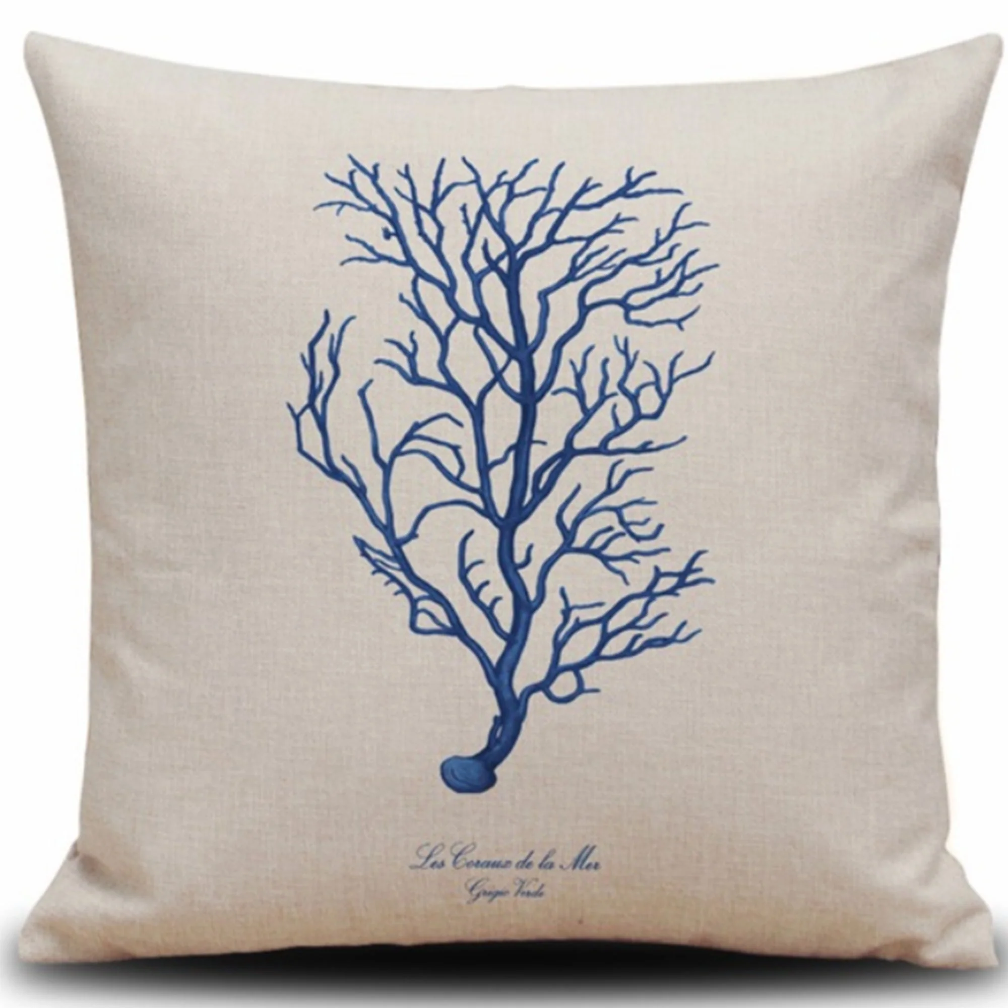 Set of 4 Square Cloth Throw Pillow covers Ocean themes 18"x18" - Image 12
