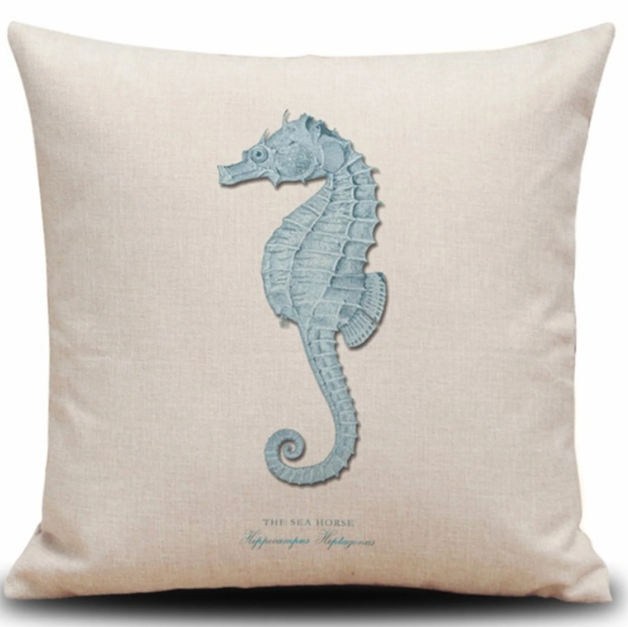 Set of 4 Square Cloth Throw Pillow Ocean themes 18"x18"(With 450g Inserts) - Image 10
