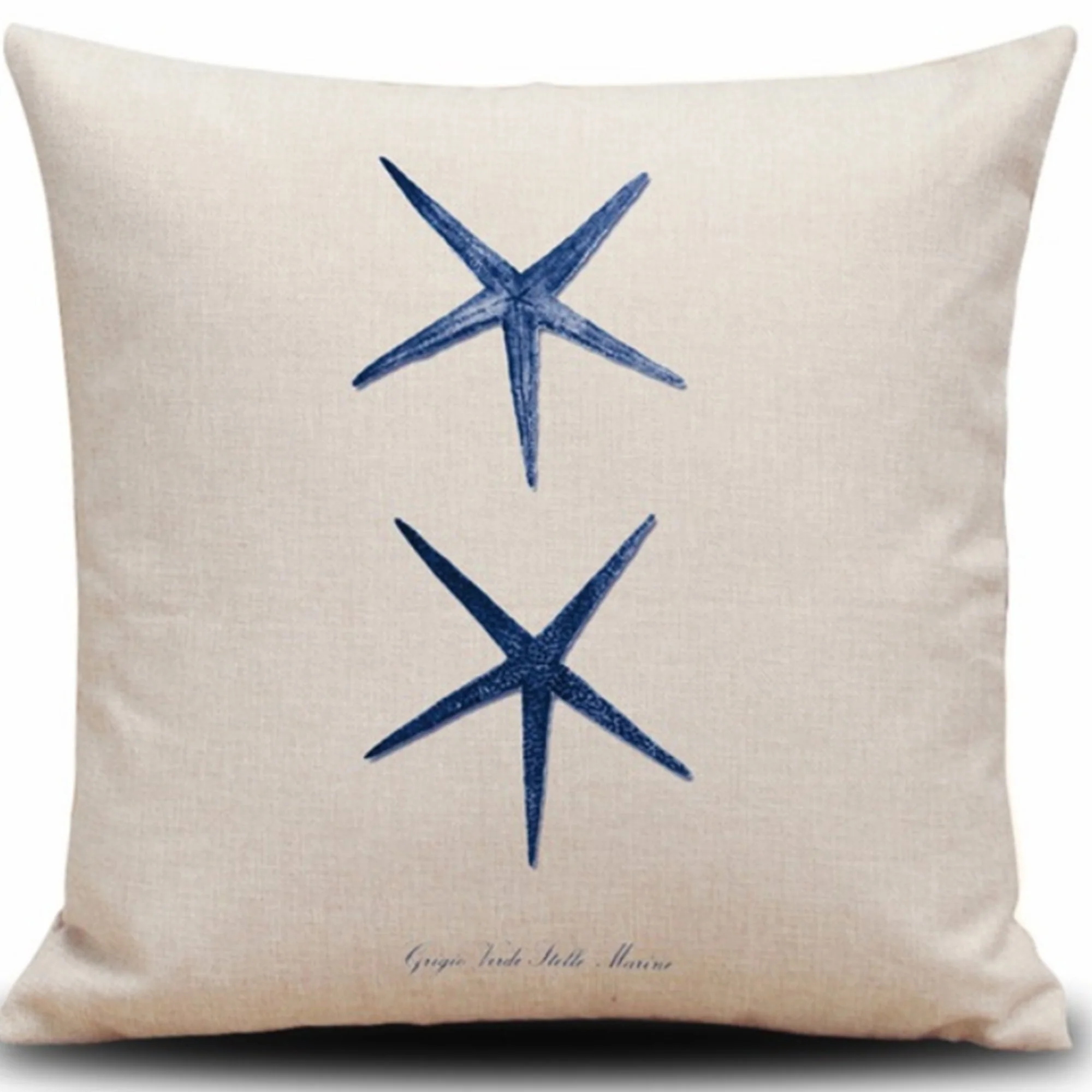 Set of 4 Square Cloth Throw Pillow Ocean themes 18"x18"(With 450g Inserts) - Image 13