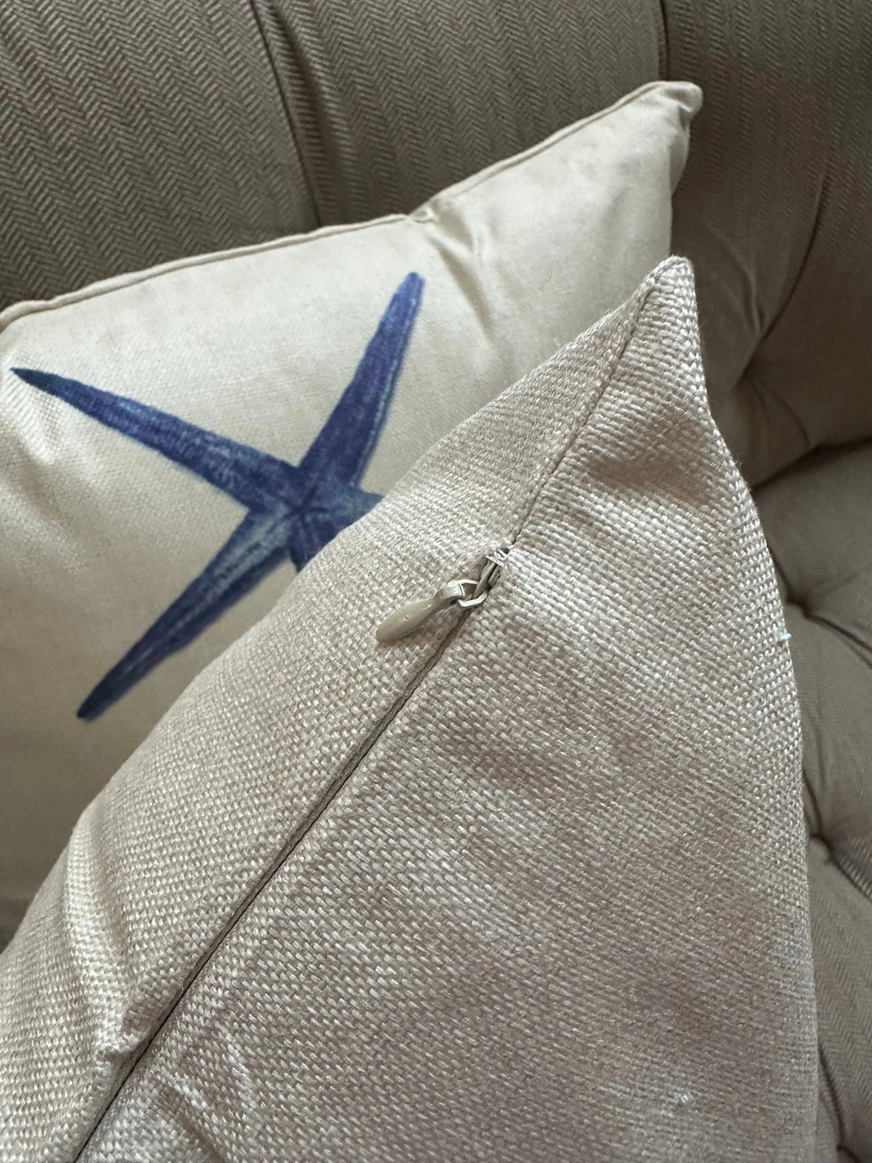 Set of 4 Square Cloth Throw Pillow Ocean themes 18"x18"(With 450g Inserts) - Image 6