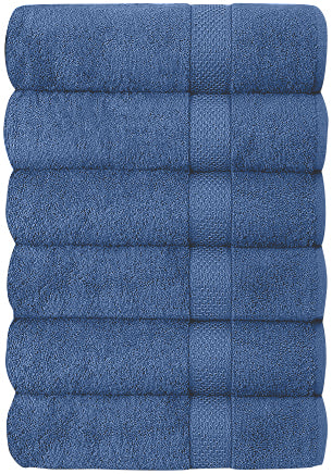 Set of 6 Hotel & Spa 100% Cotton Bath Towels 27x52 Inch - Image 2