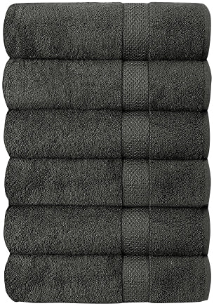 Set of 6 Hotel & Spa 100% Cotton Bath Towels 27x52 Inch - Image 4
