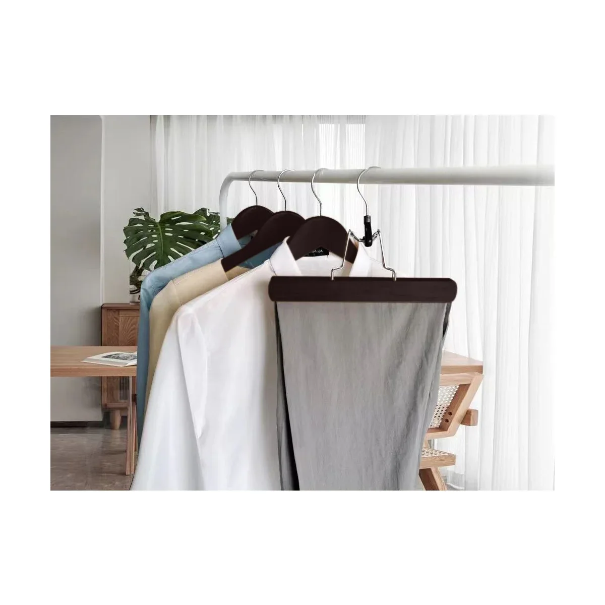 Set of 6 Trouser Clamp Hangers - Image 14