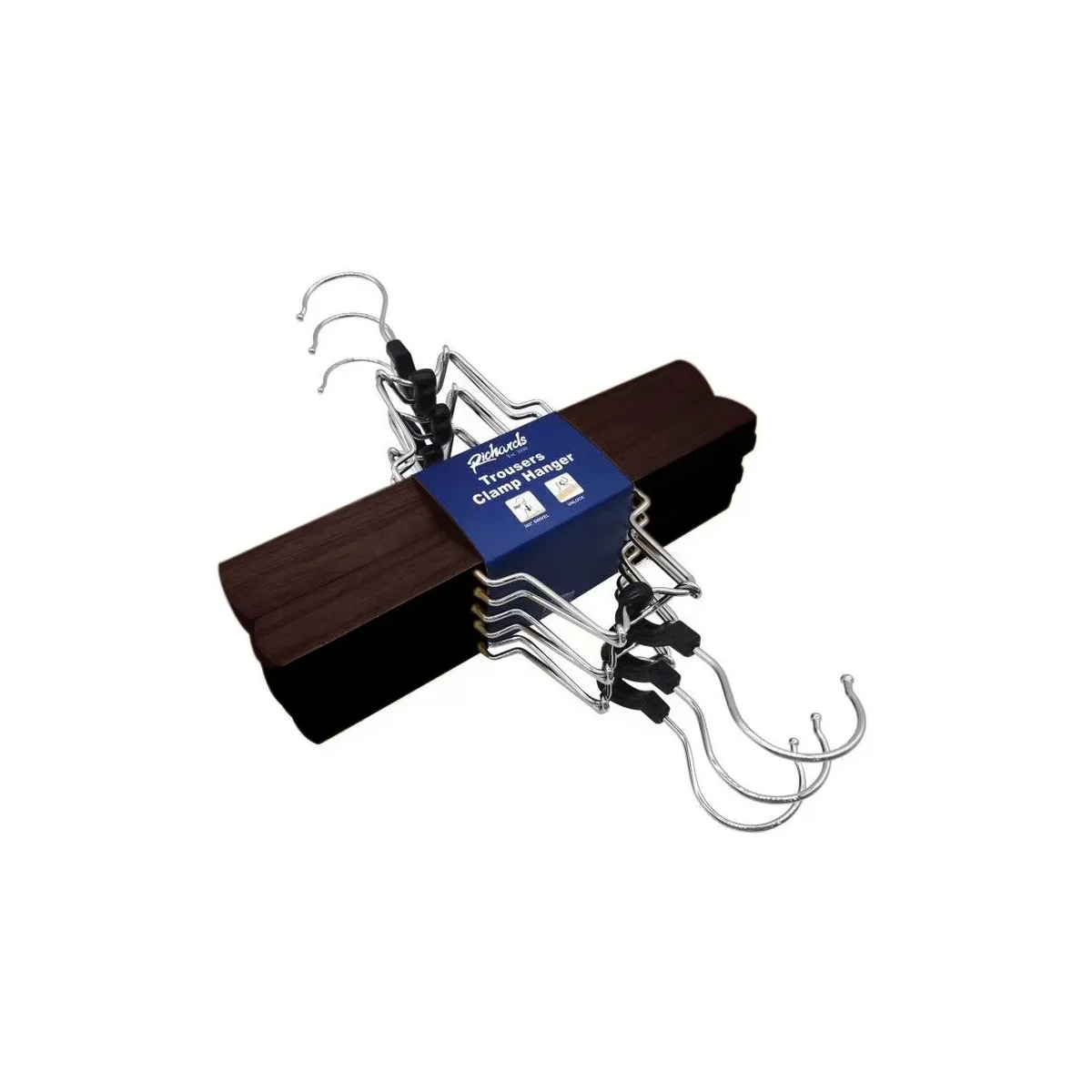 Set of 6 Trouser Clamp Hangers - Image 15