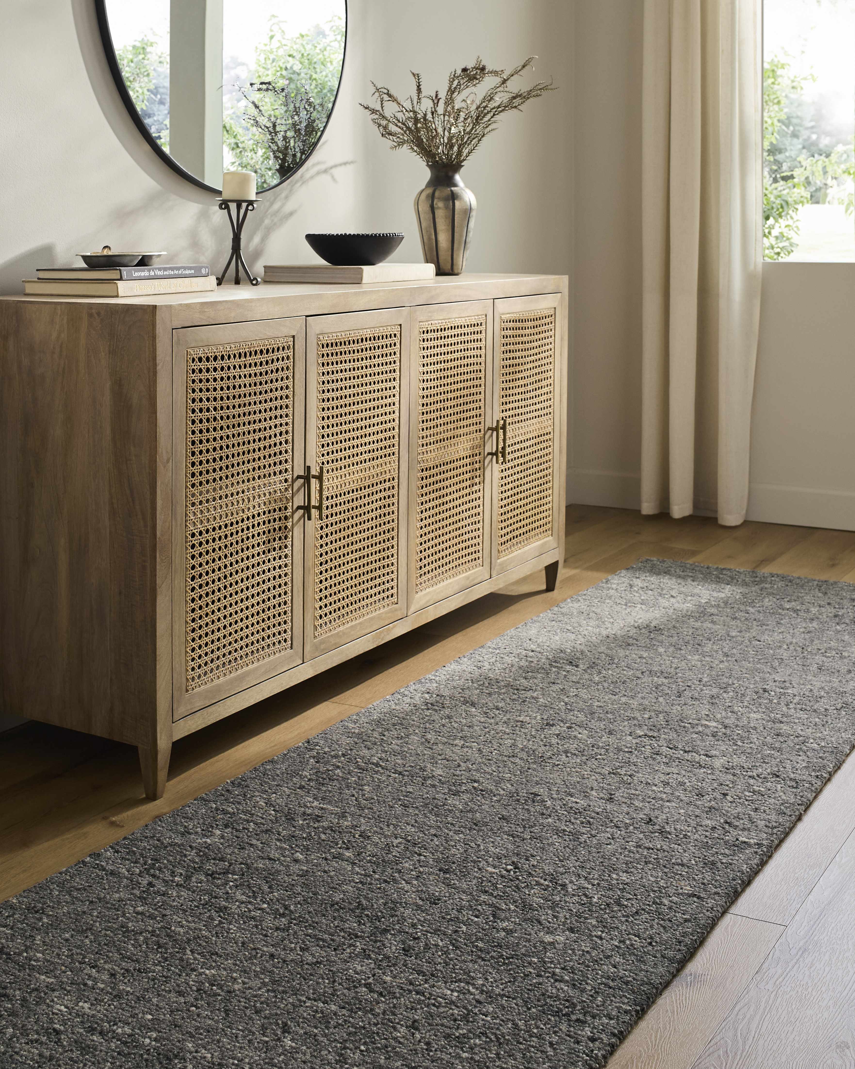 Sevan Charcoal Wool Area Rug - Image 11