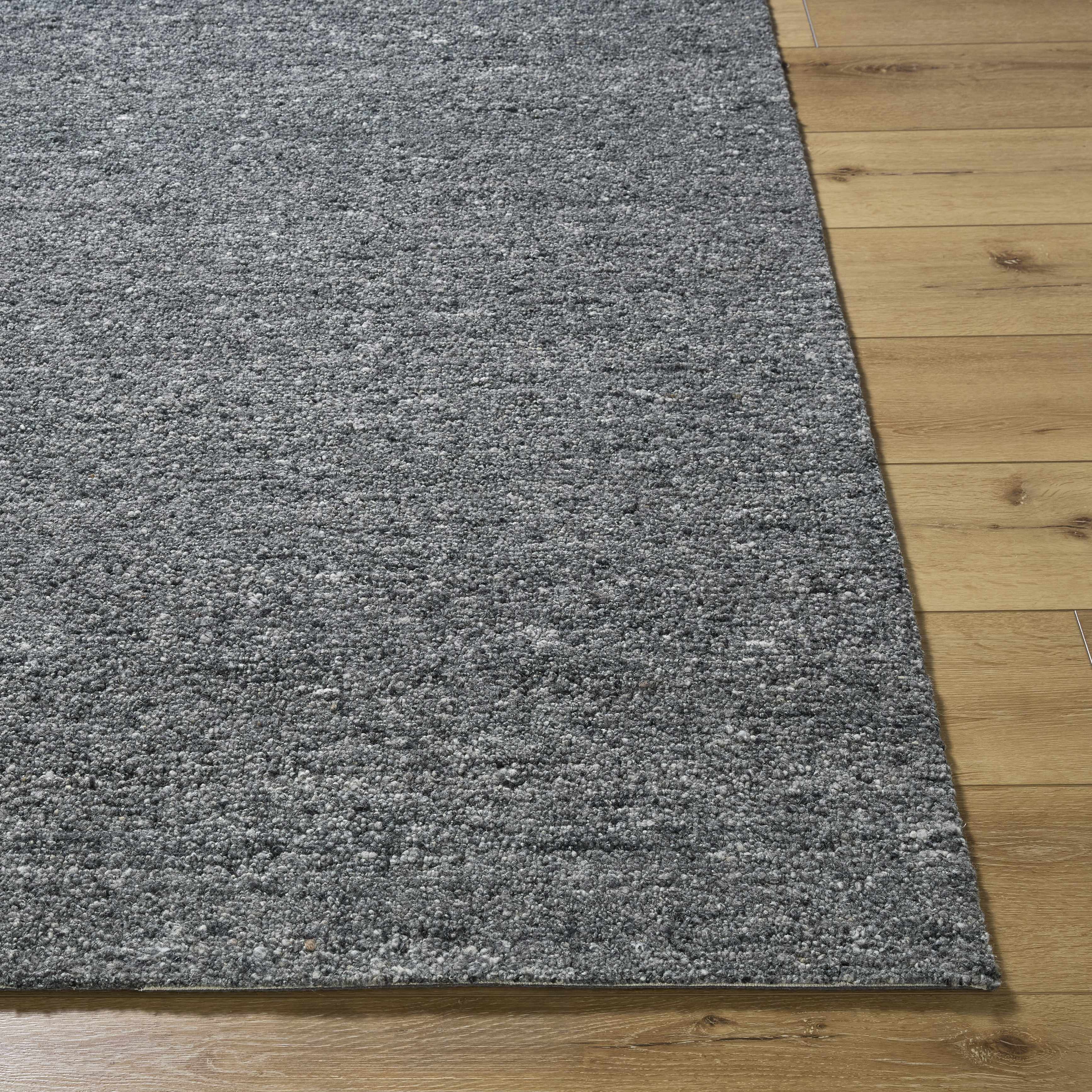 Sevan Charcoal Wool Area Rug - Image 6