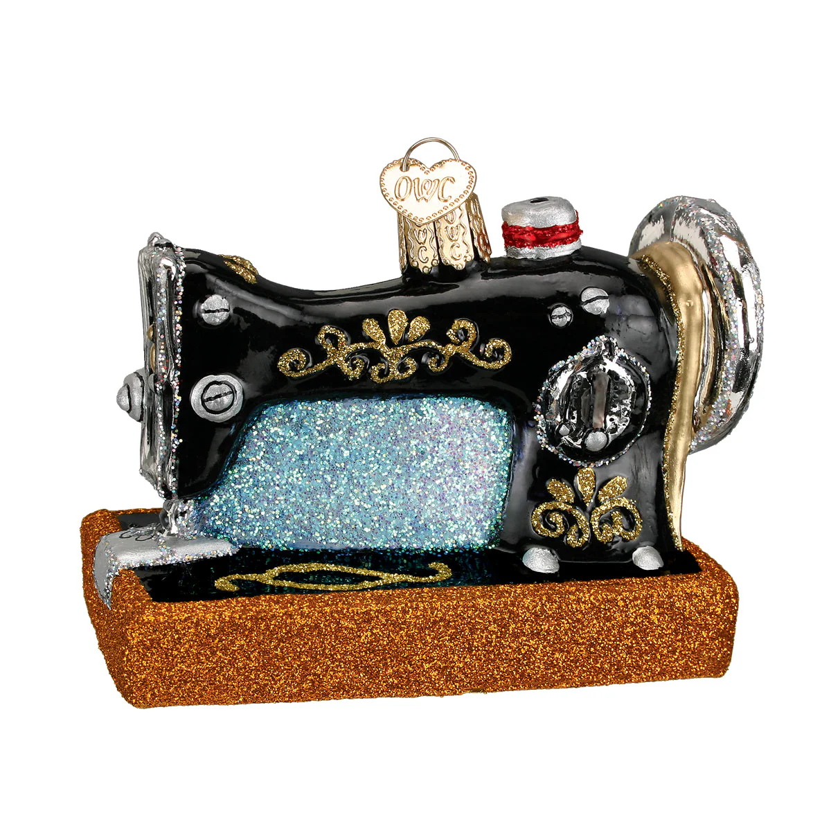 Sewing Machine Christmas Ornament by Old World Christmas - Image 3