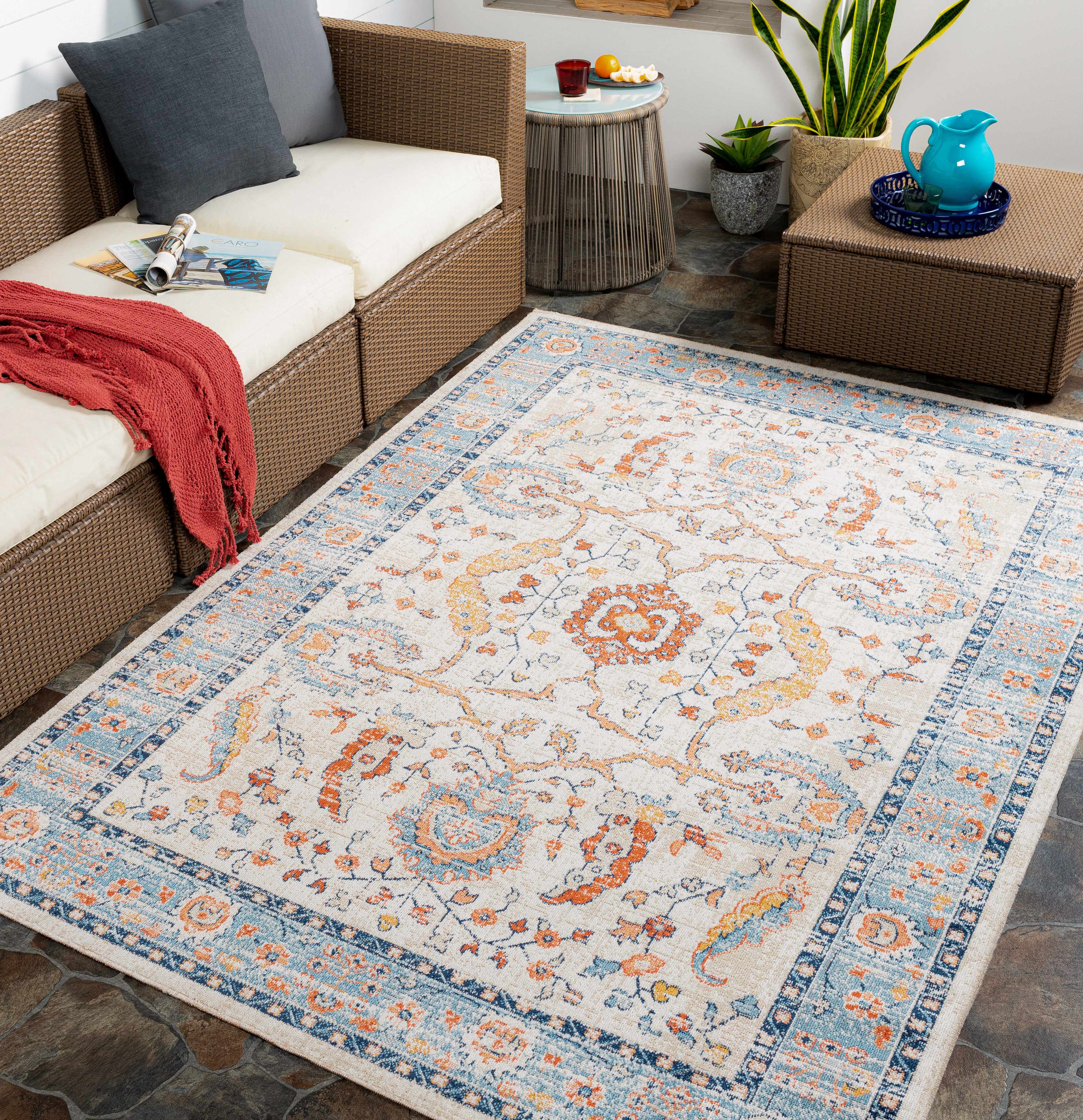 Shafter Traditional Outdoor Area Rug - Image 2
