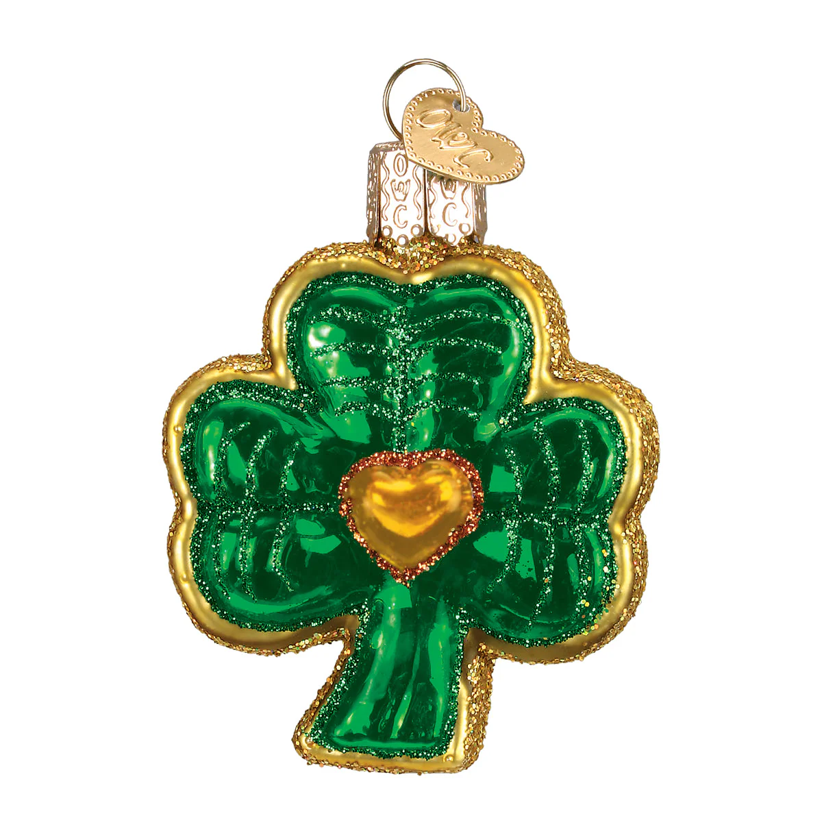 Shamrock Ornament by Old World Christmas - Image 3