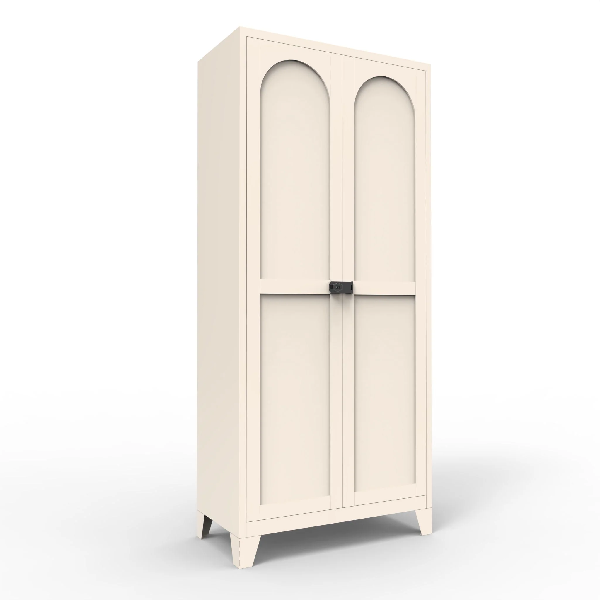 Shapely Doors Cabinet, Metal Storage Cabinet With Doors And Adjustable Shelves - Image 3